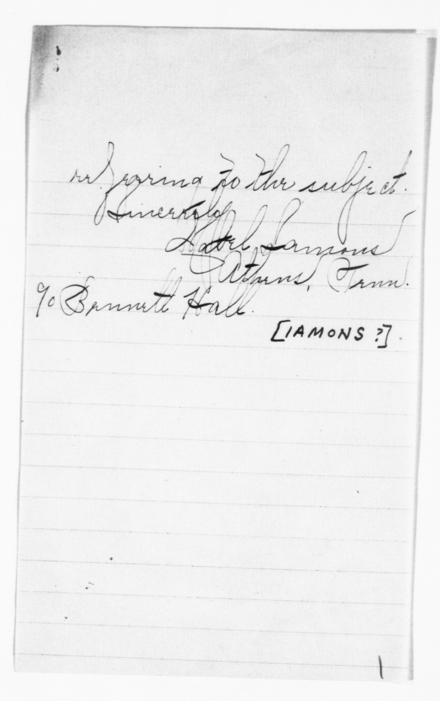 Scanned image of the current content page