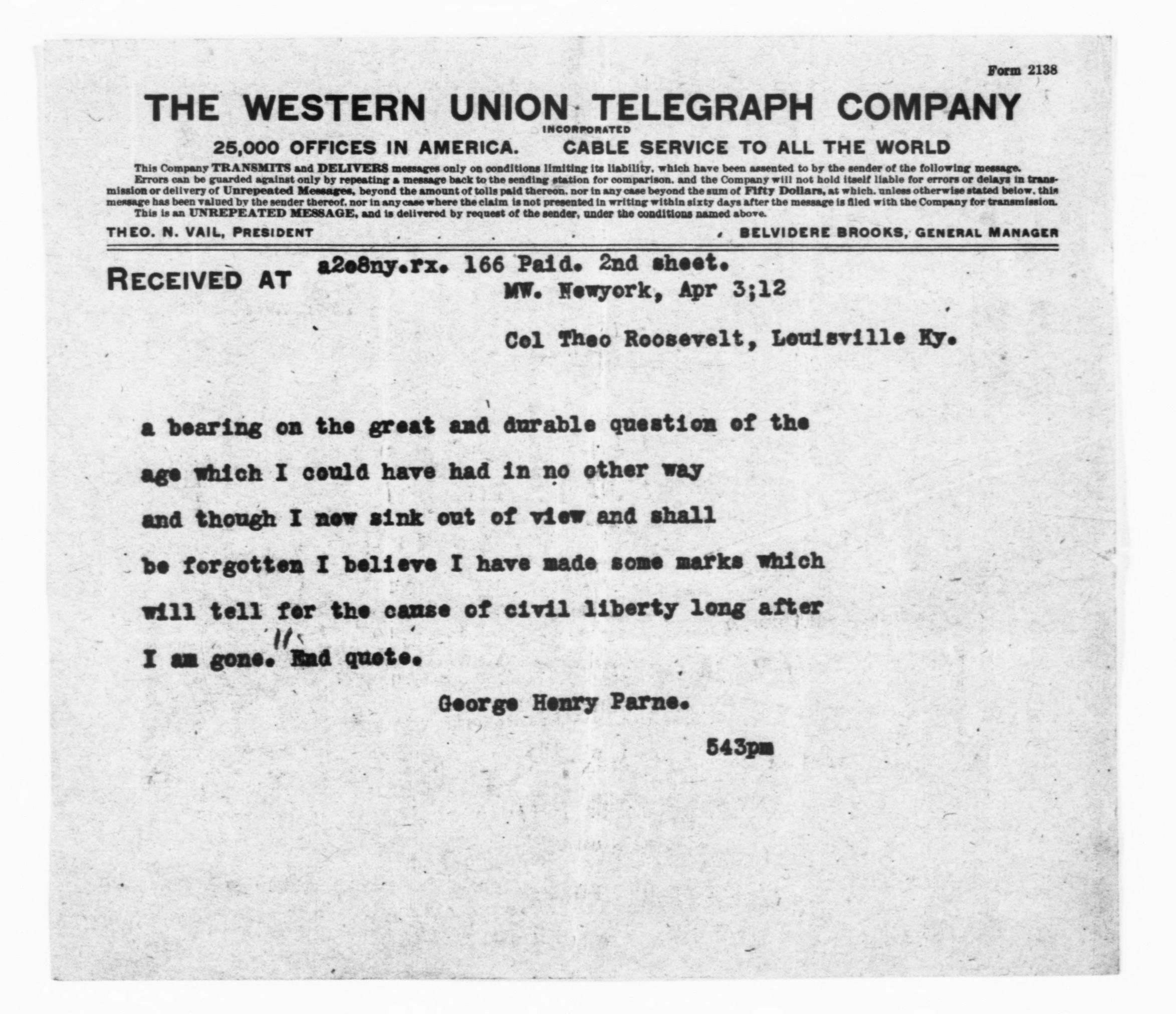 Scanned image of the current content page