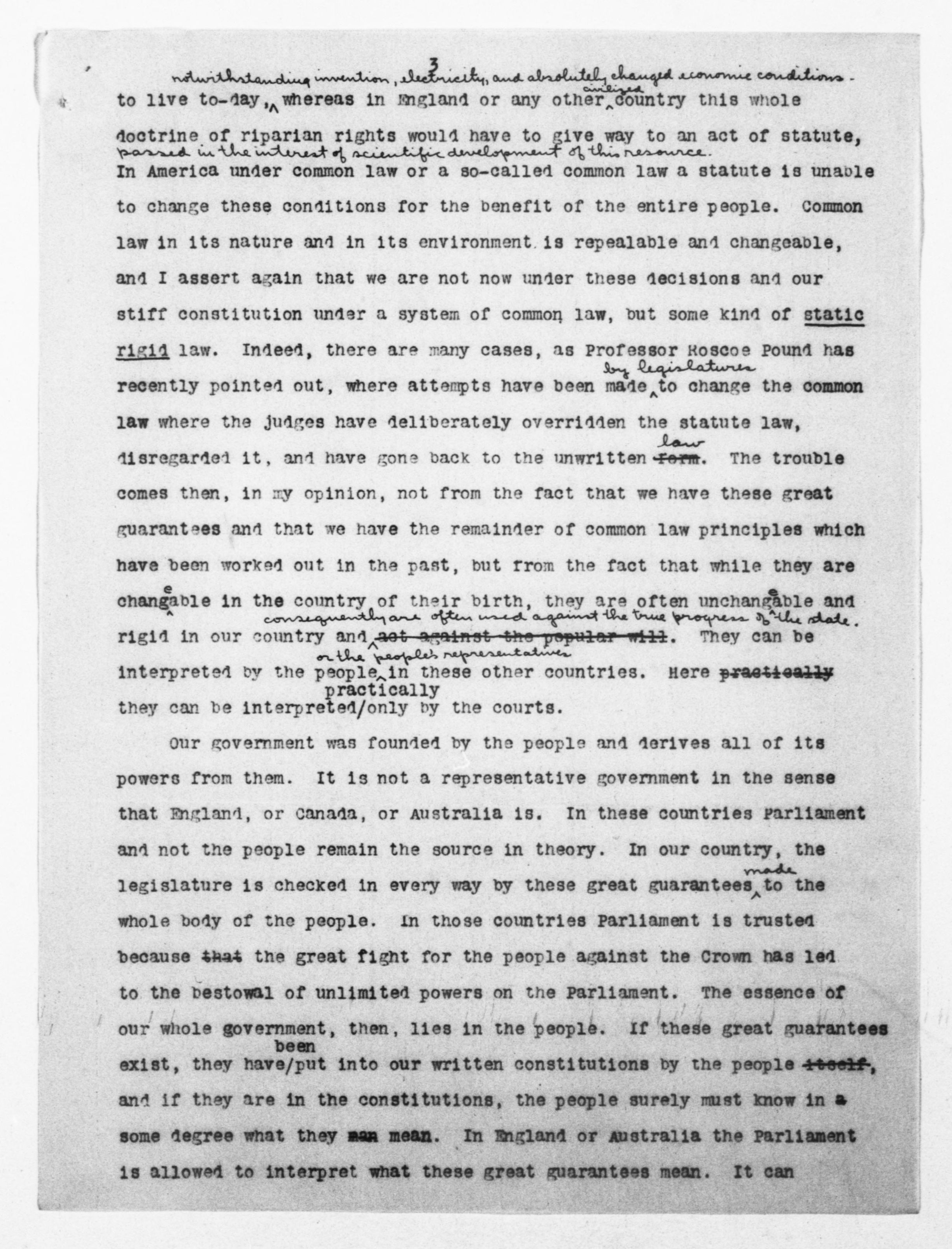 Scanned image of the current content page