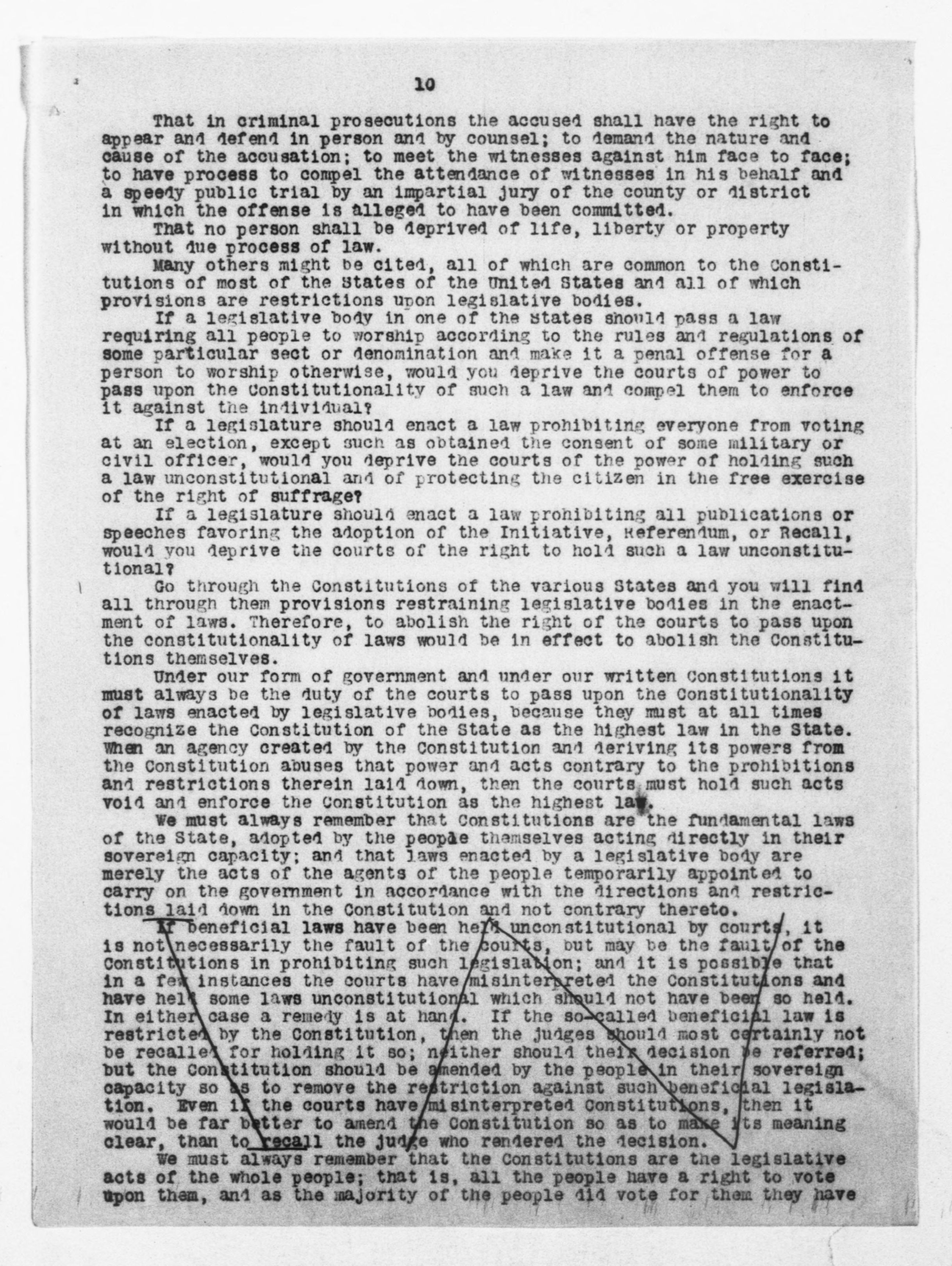 Scanned image of the current content page