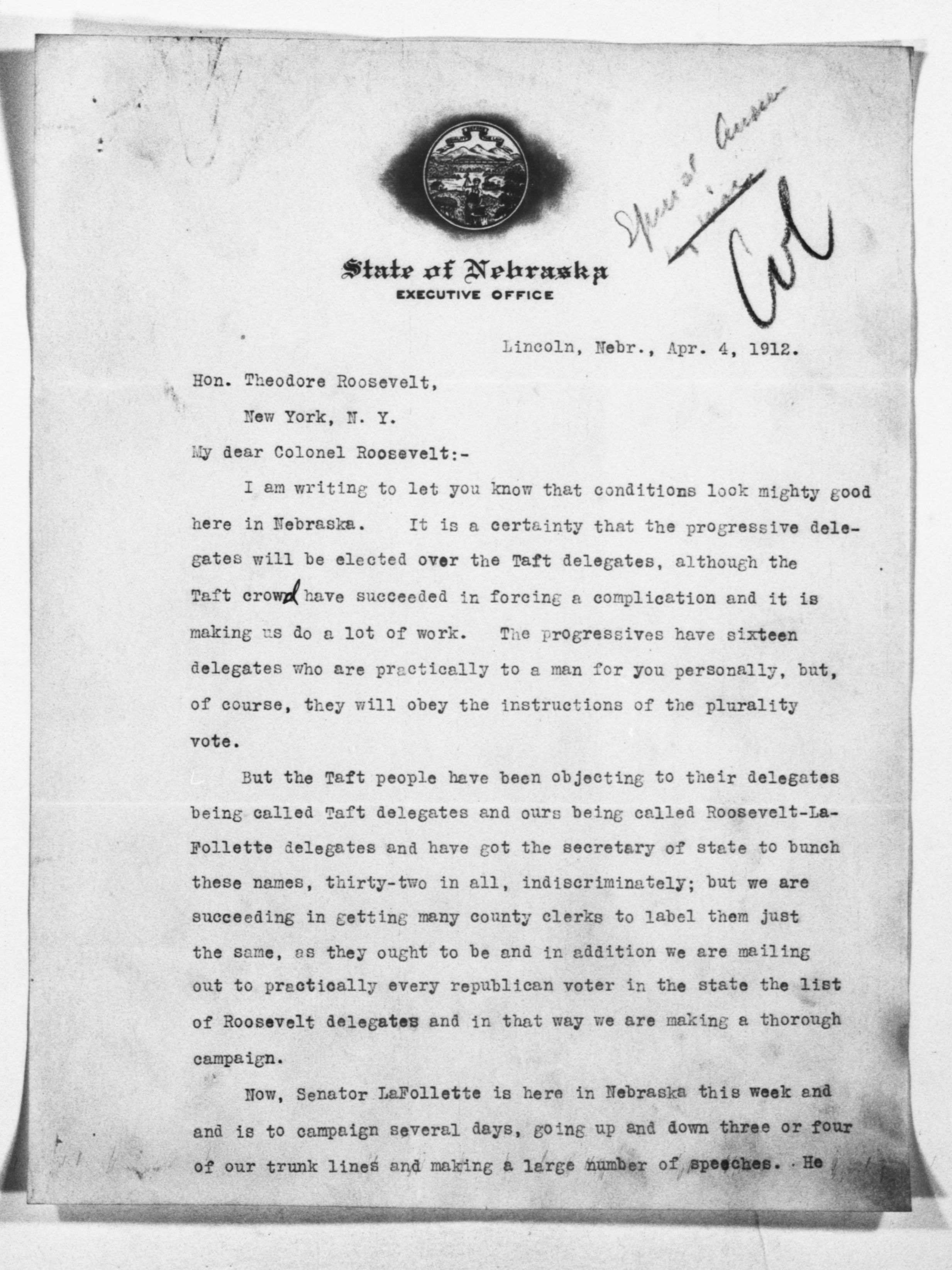 Scanned image of the current content page