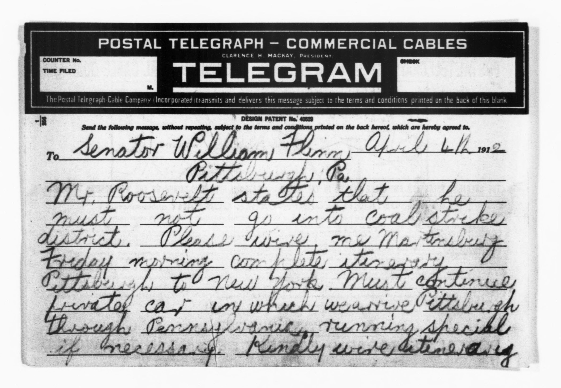 Scanned image of the current content page