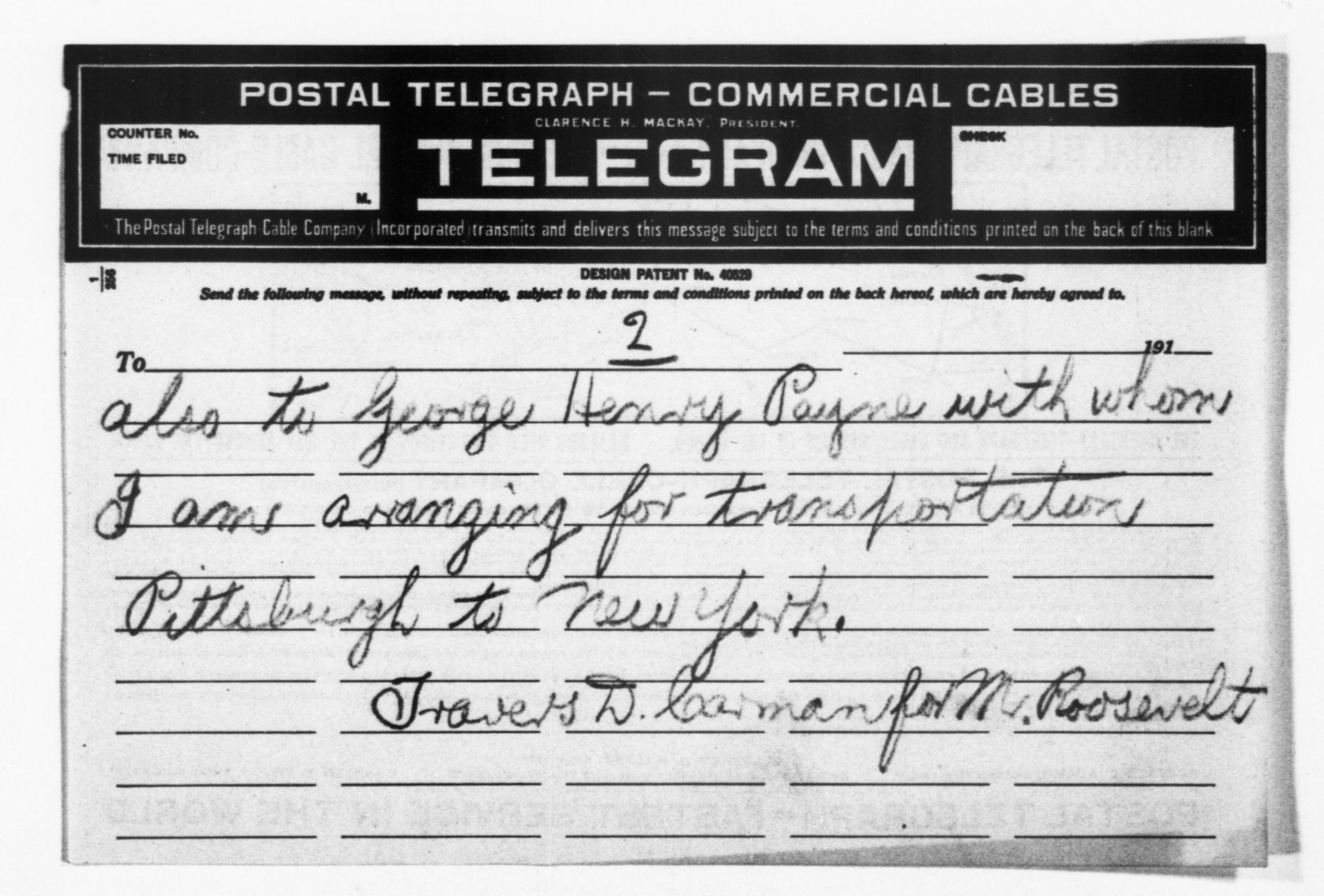 Scanned image of the current content page