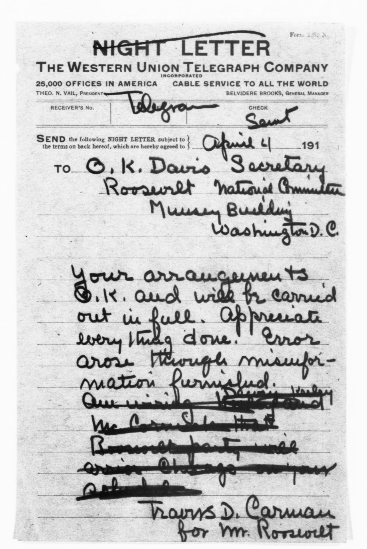 Scanned image of the current content page