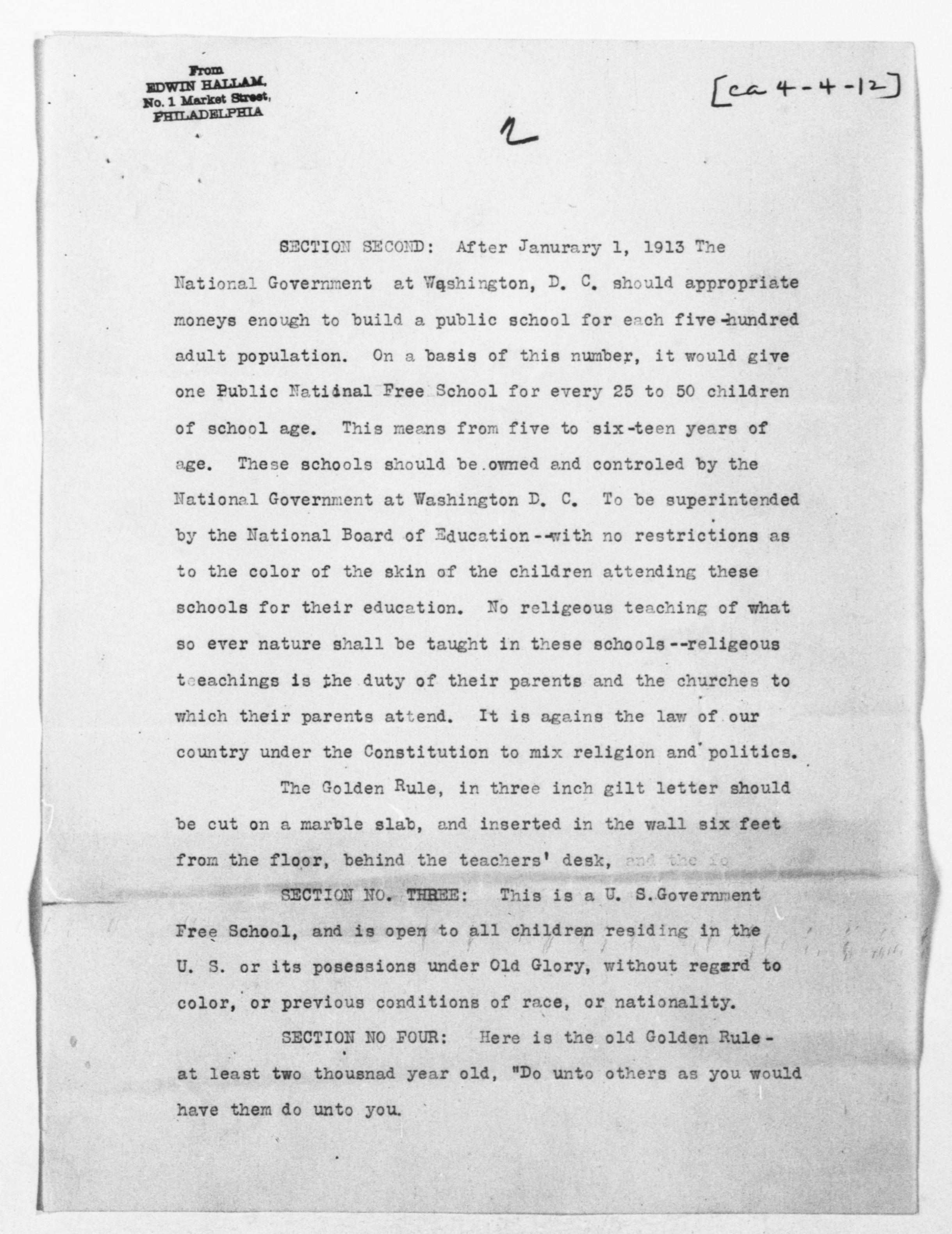 Scanned image of the current content page