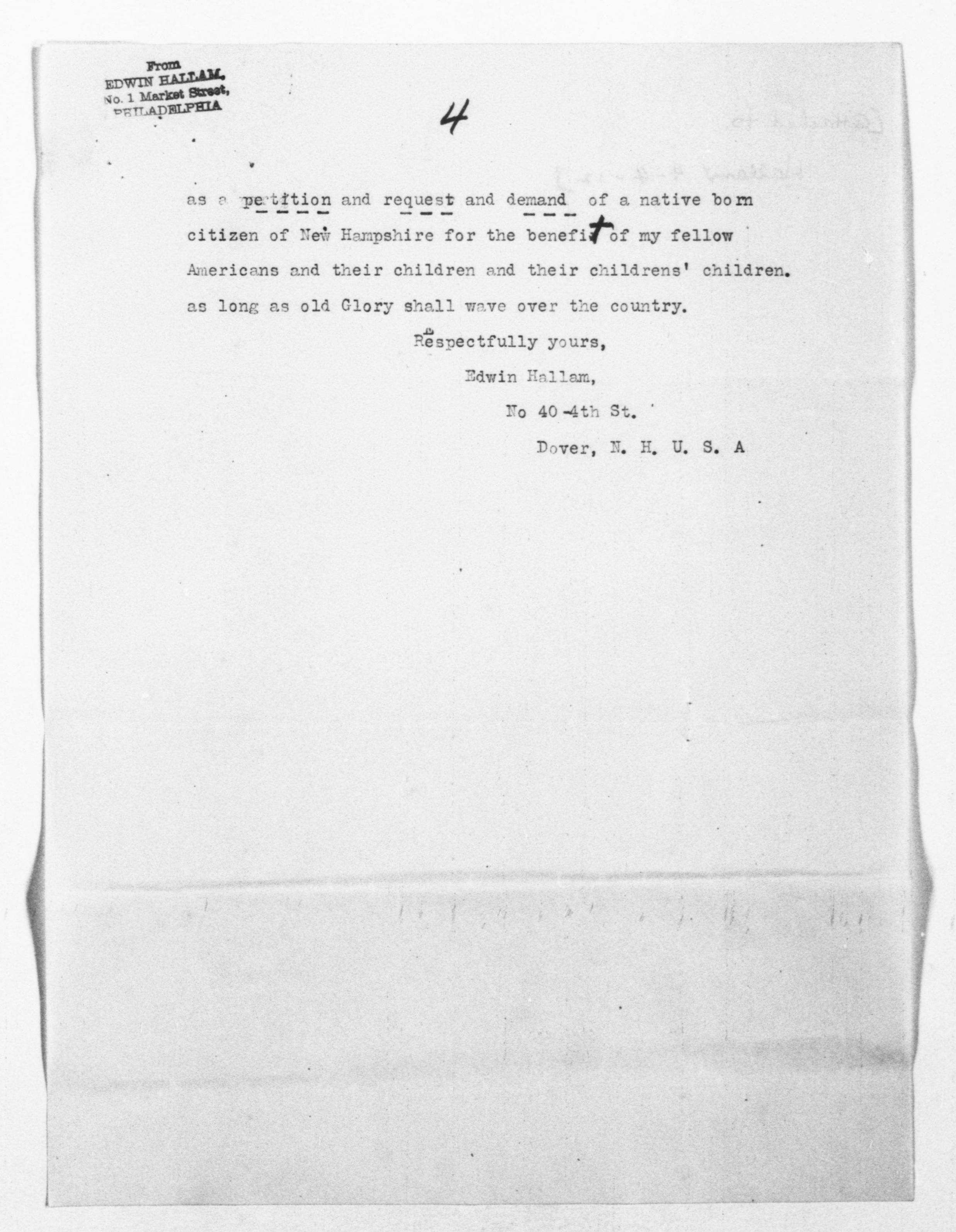 Scanned image of the current content page