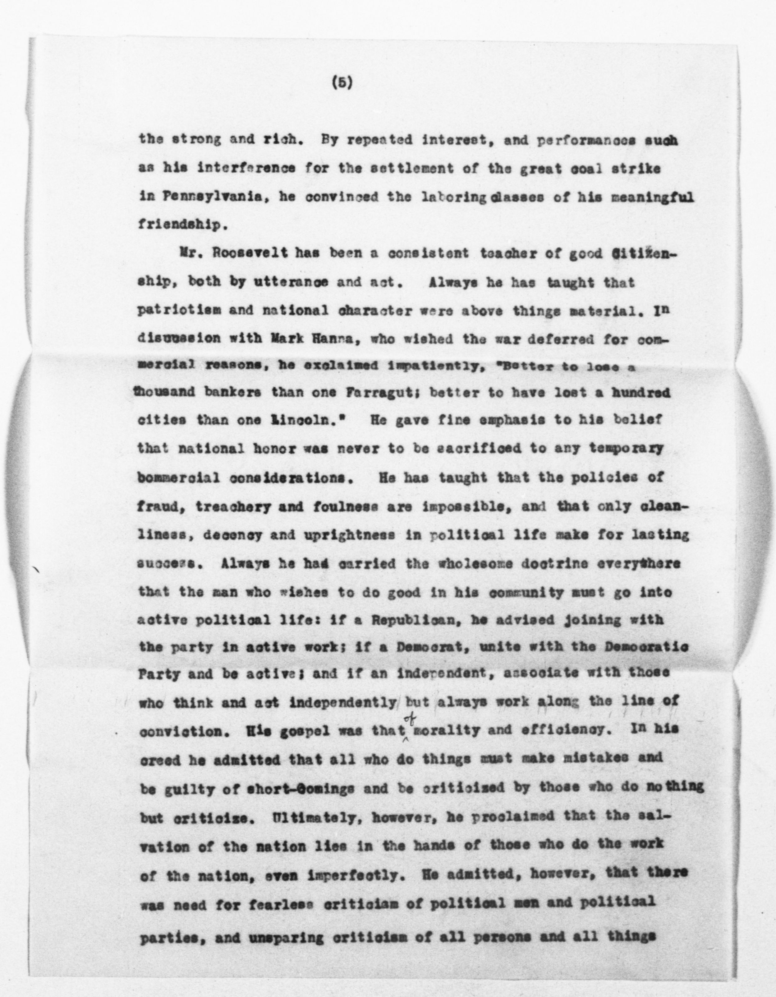 Scanned image of the current content page