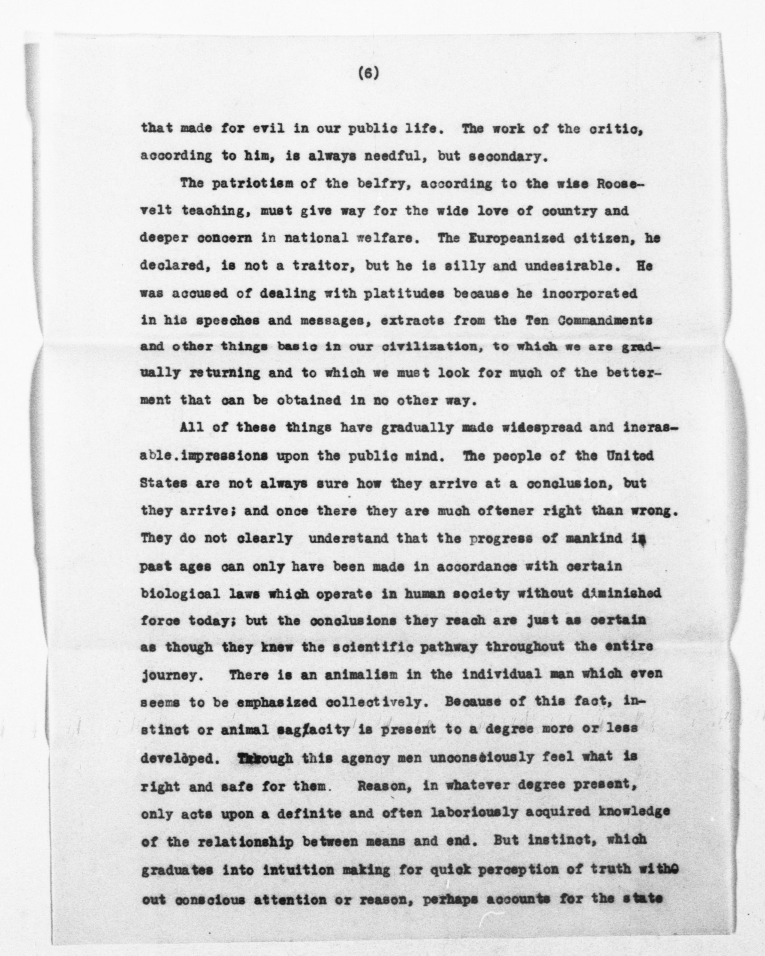 Scanned image of the current content page