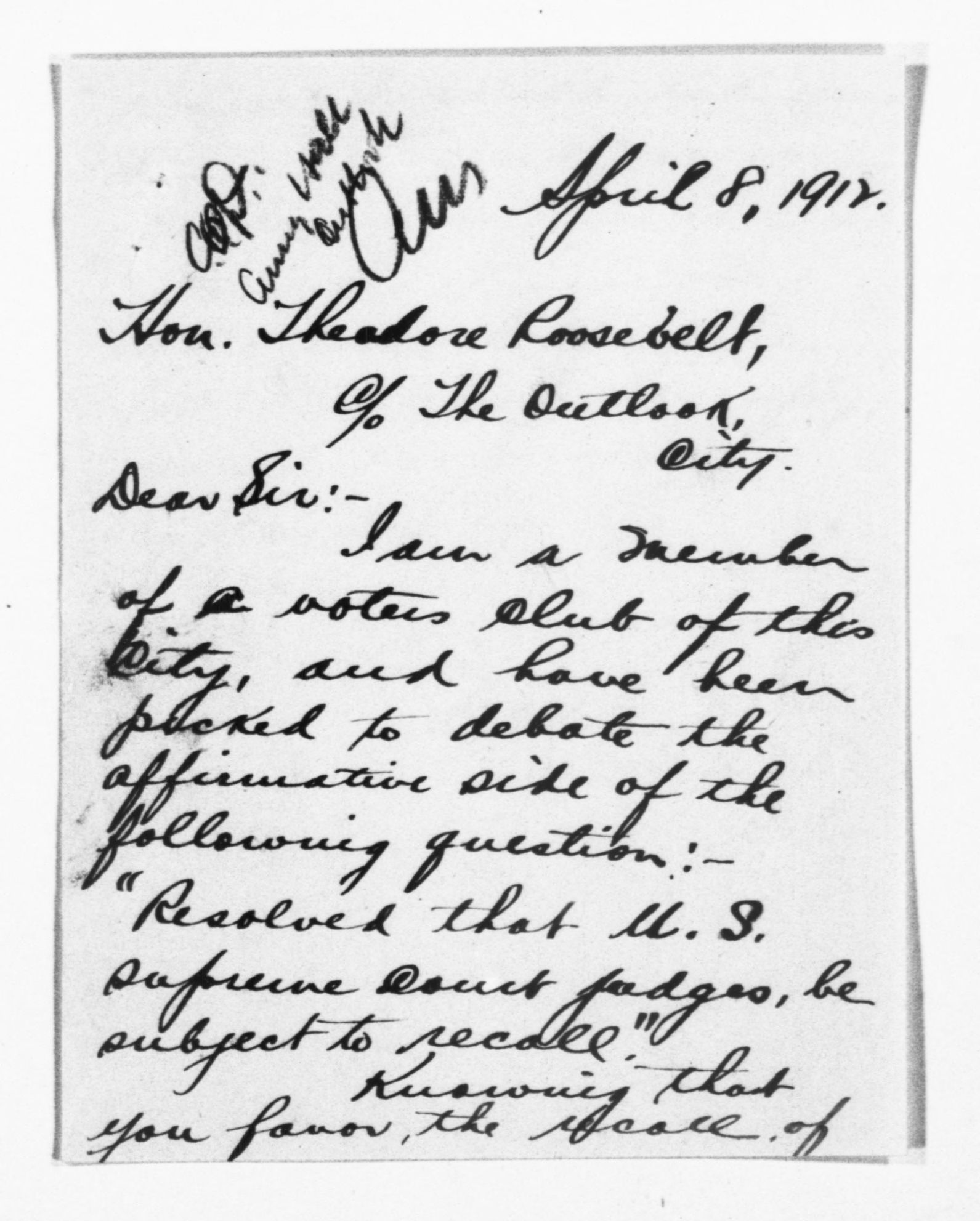 Scanned image of the current content page