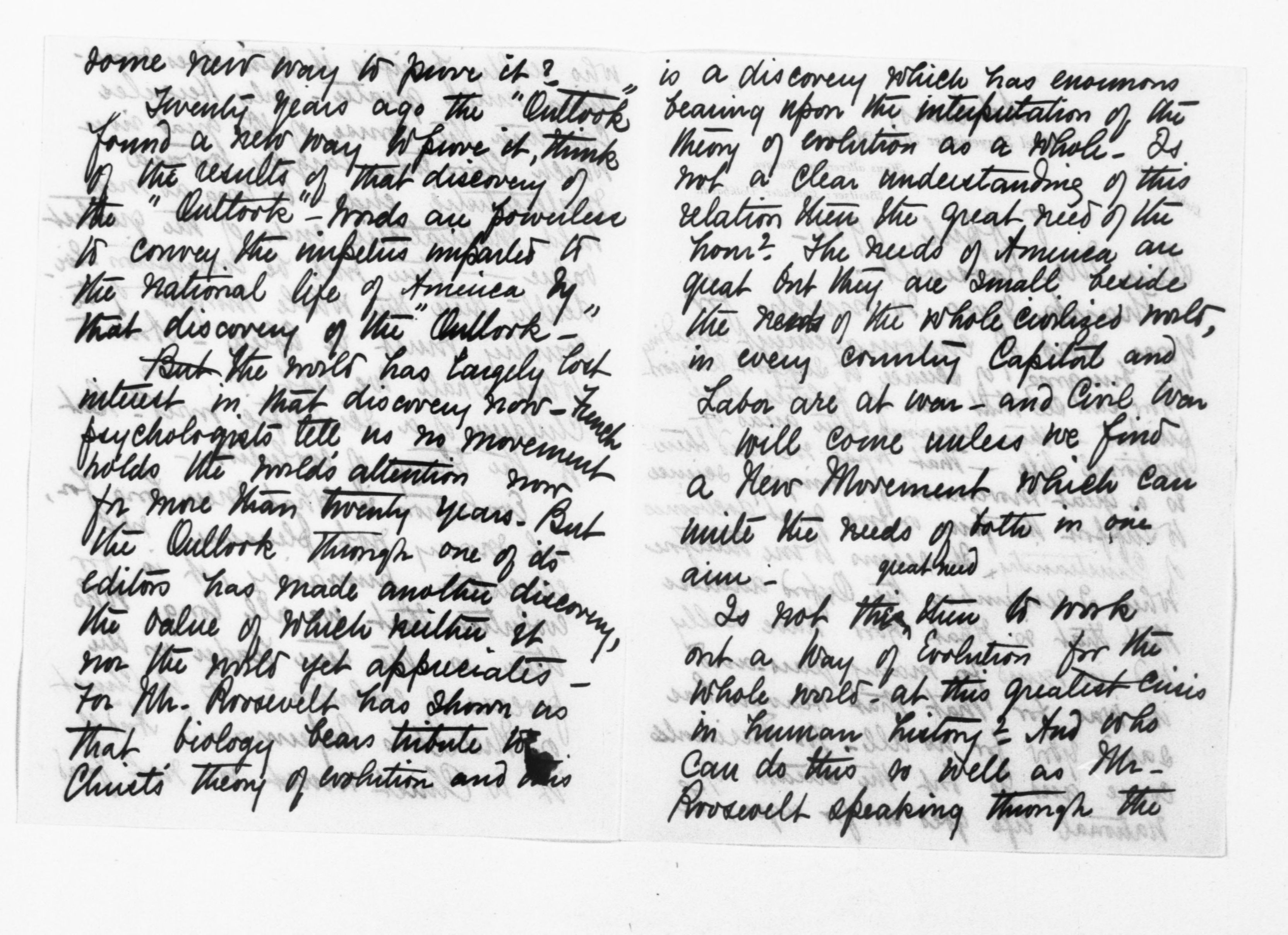 Scanned image of the current content page