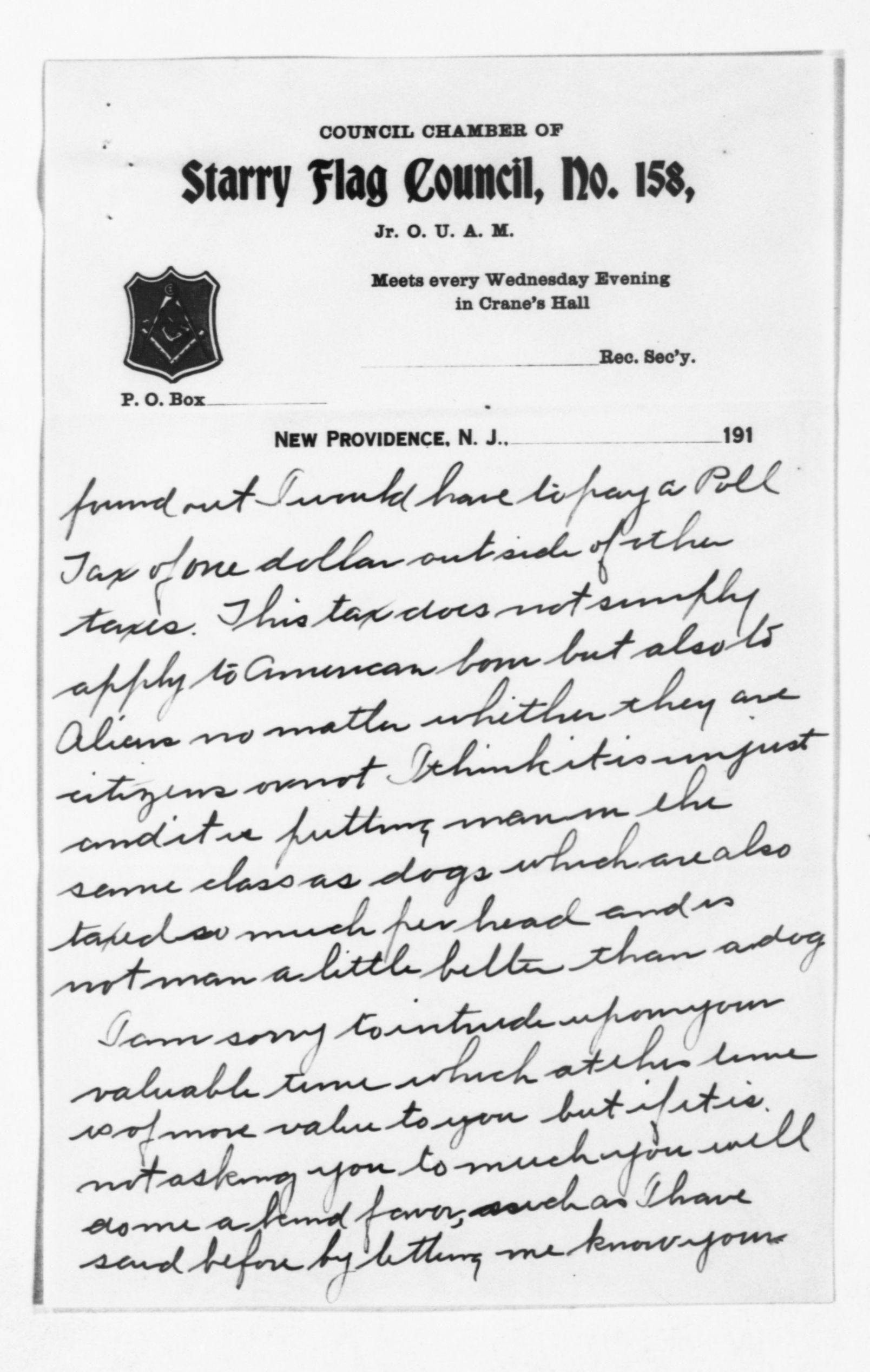 Scanned image of the current content page