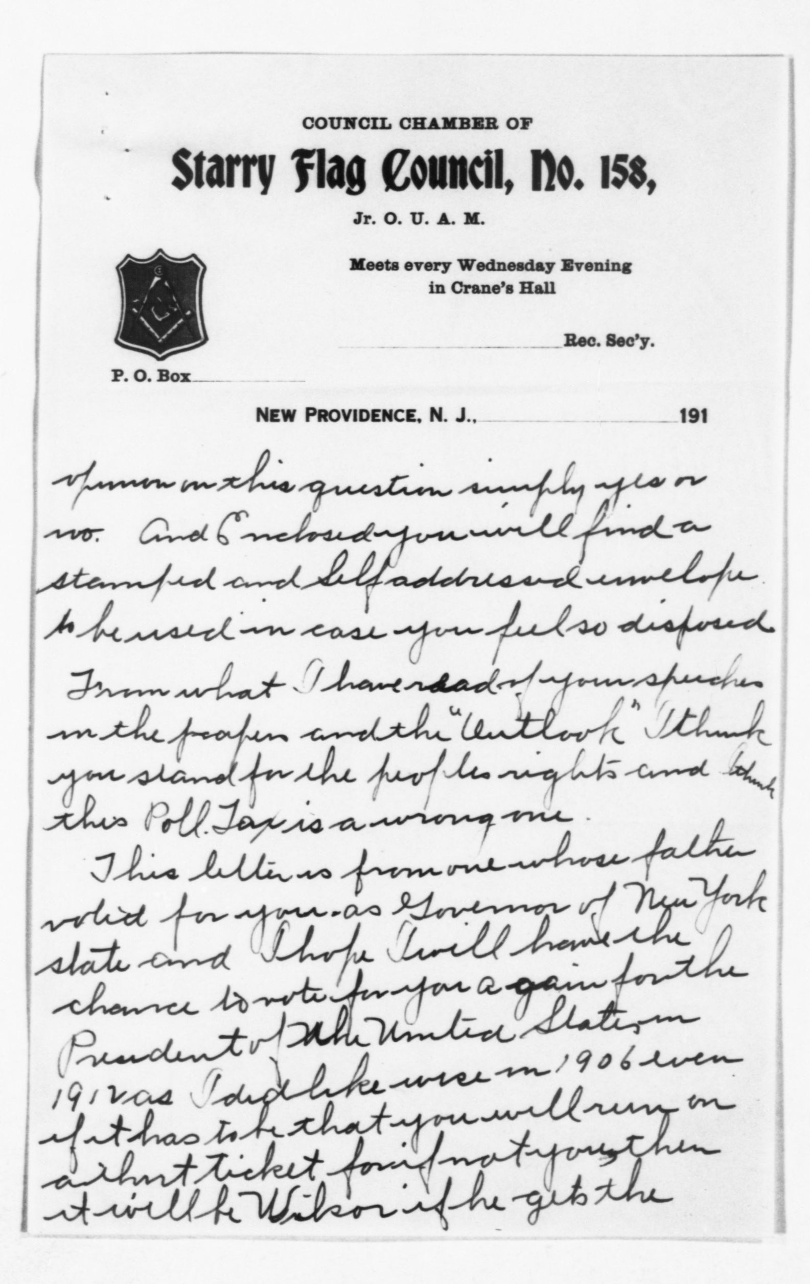 Scanned image of the current content page