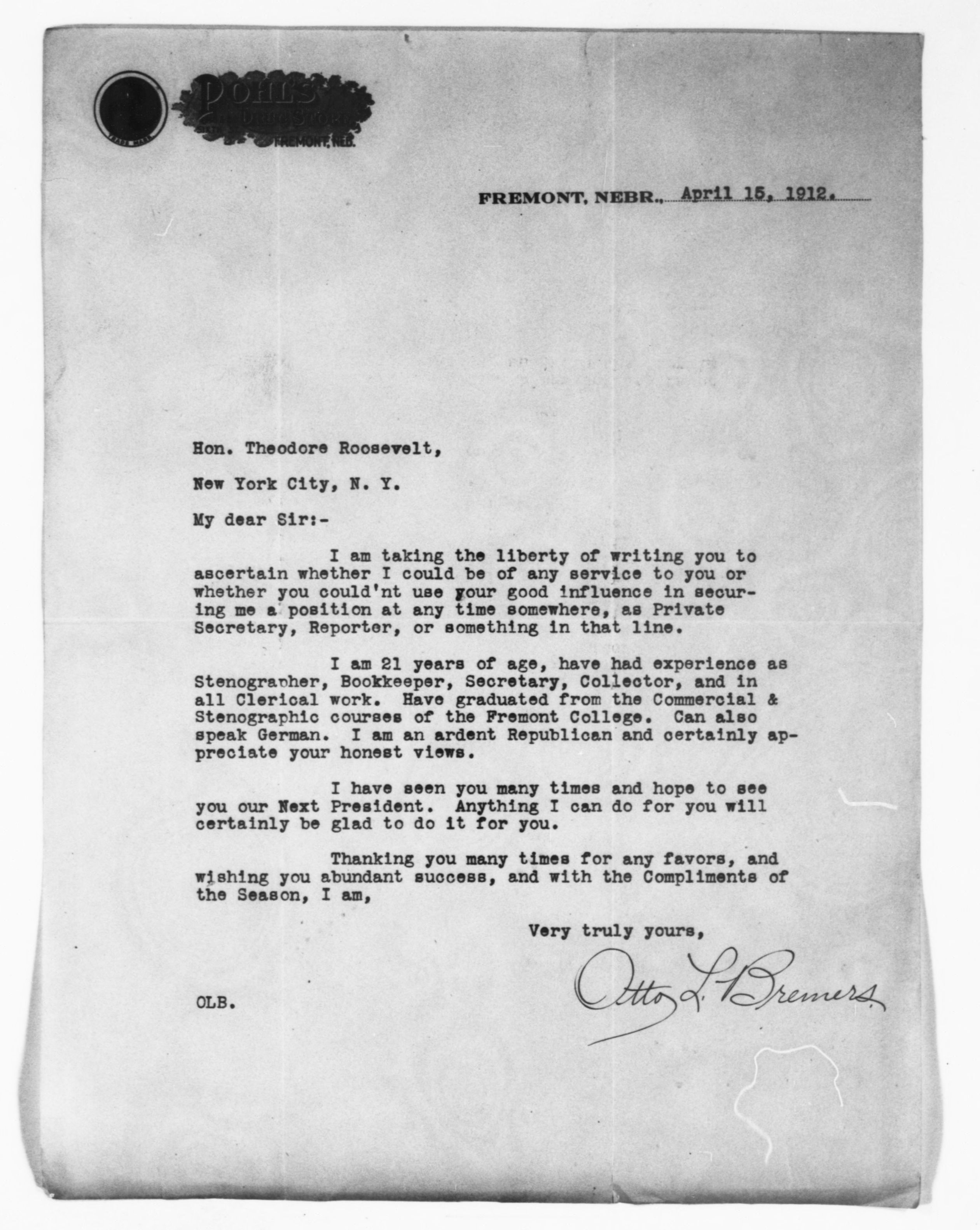 Scanned image of the current content page