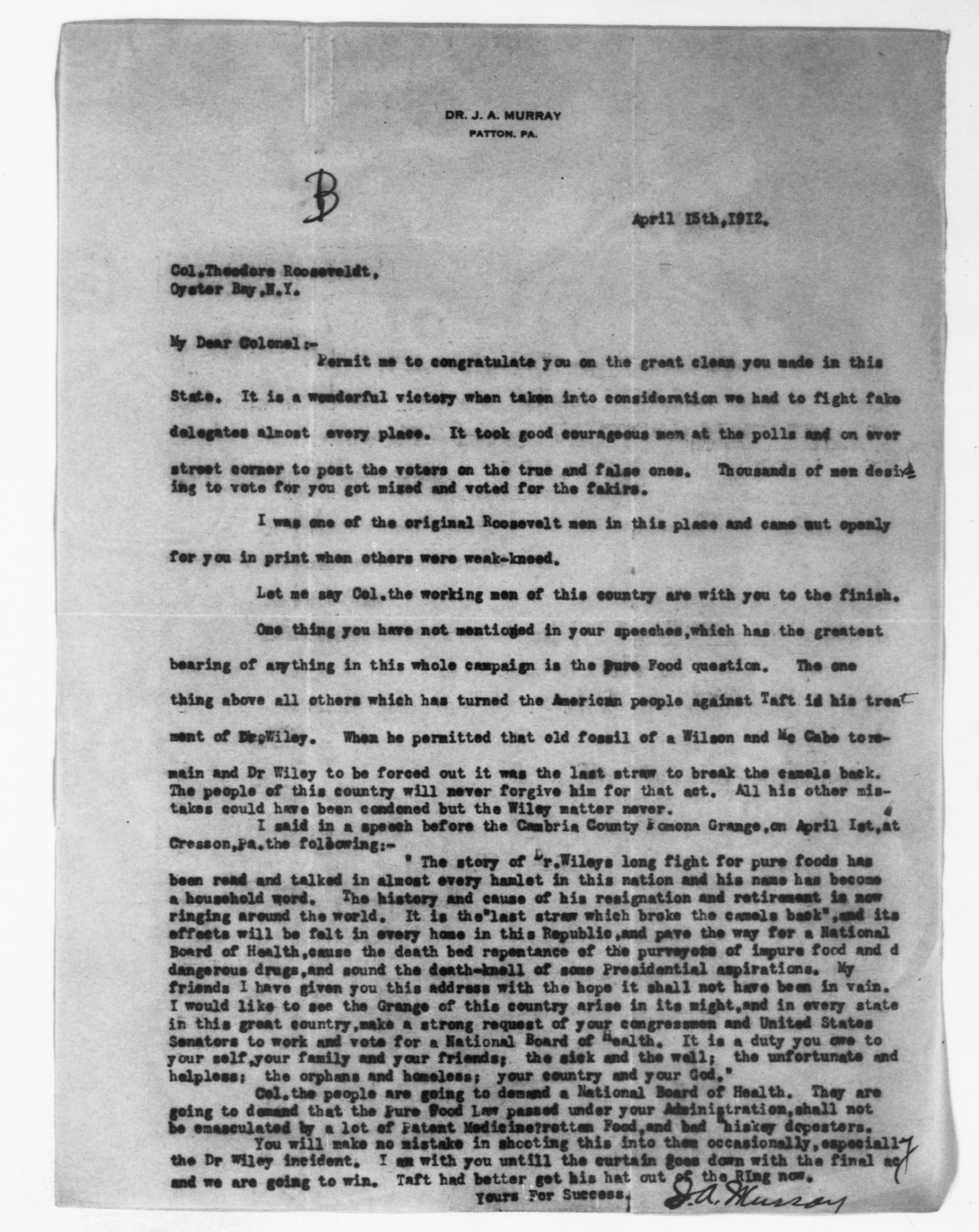Scanned image of the current content page