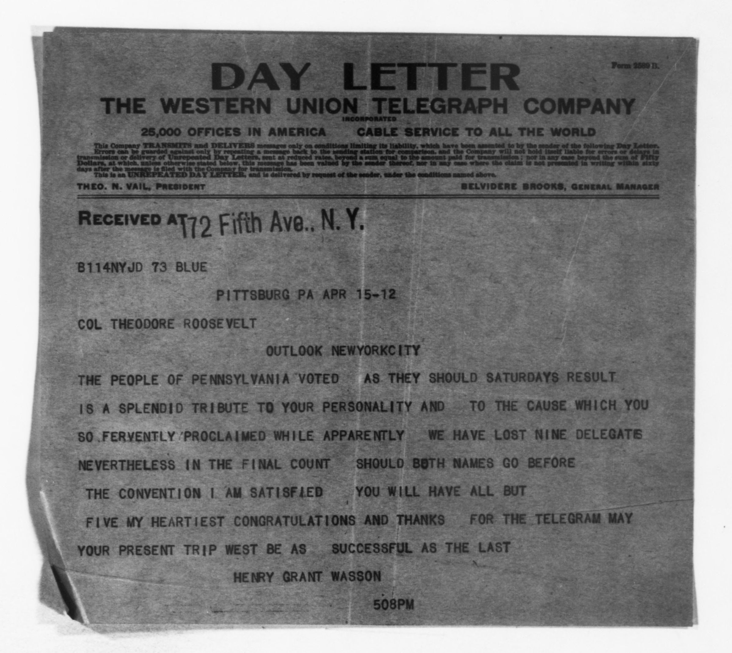 Scanned image of the current content page