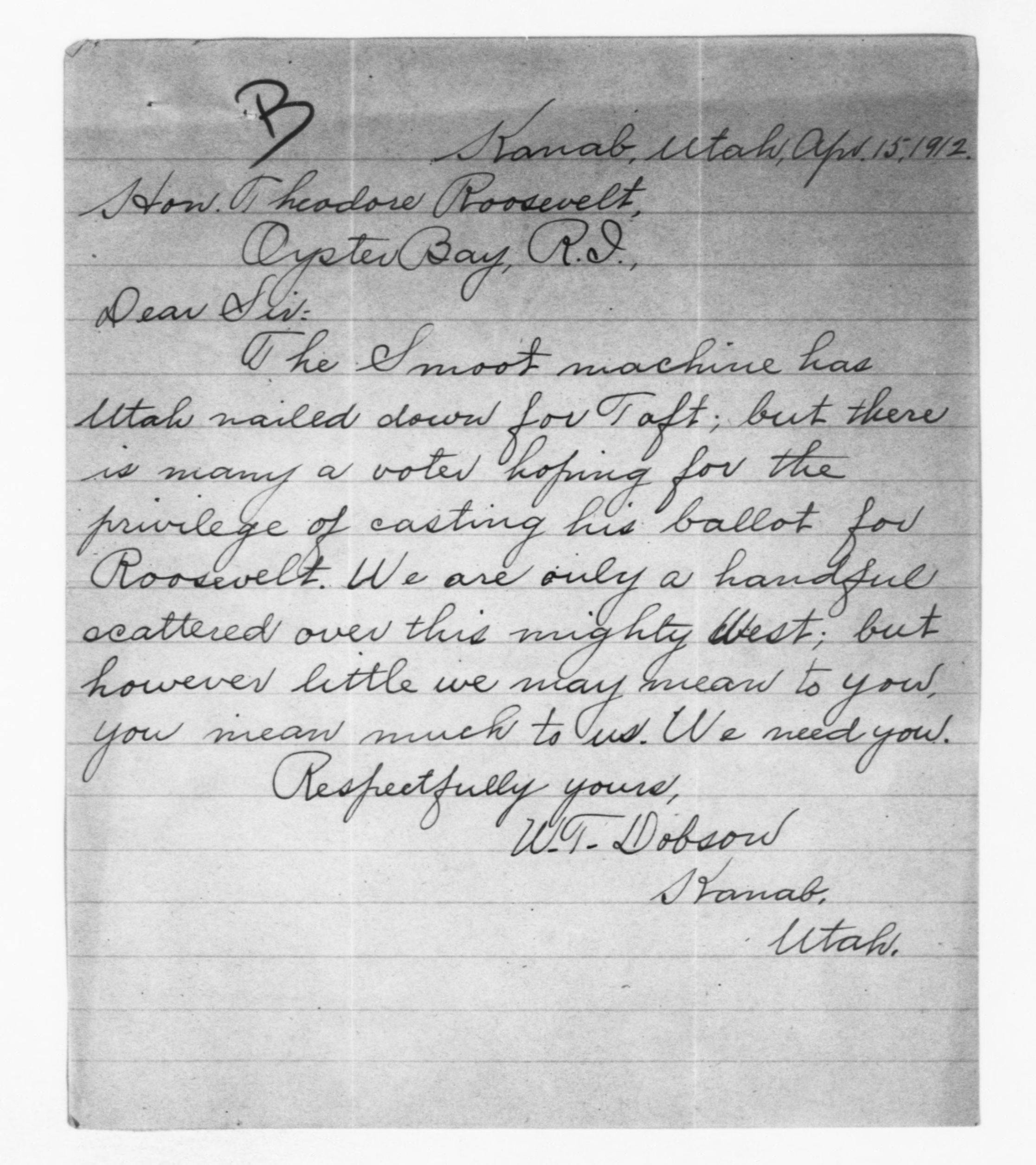 Scanned image of the current content page