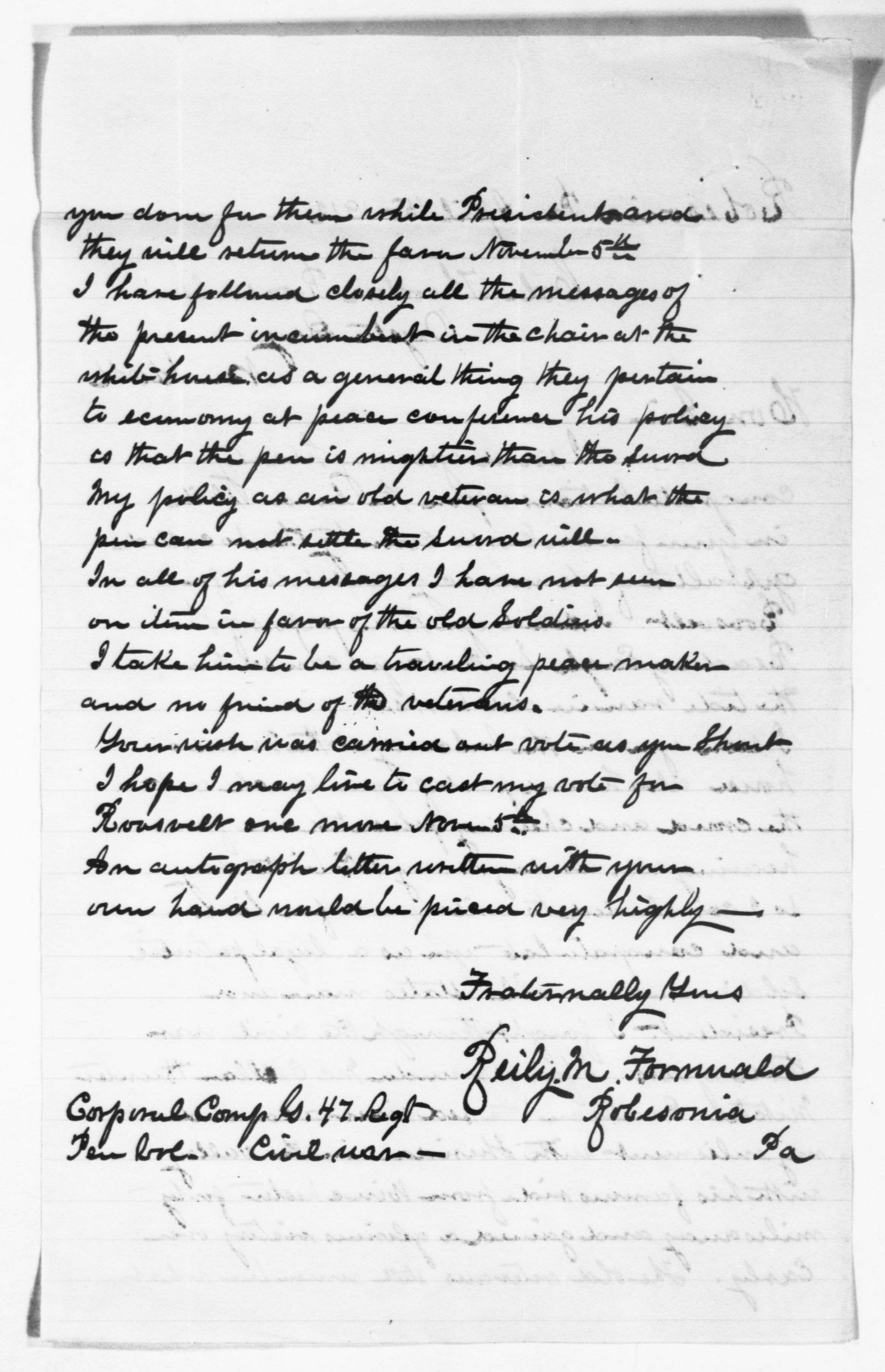 Scanned image of the current content page