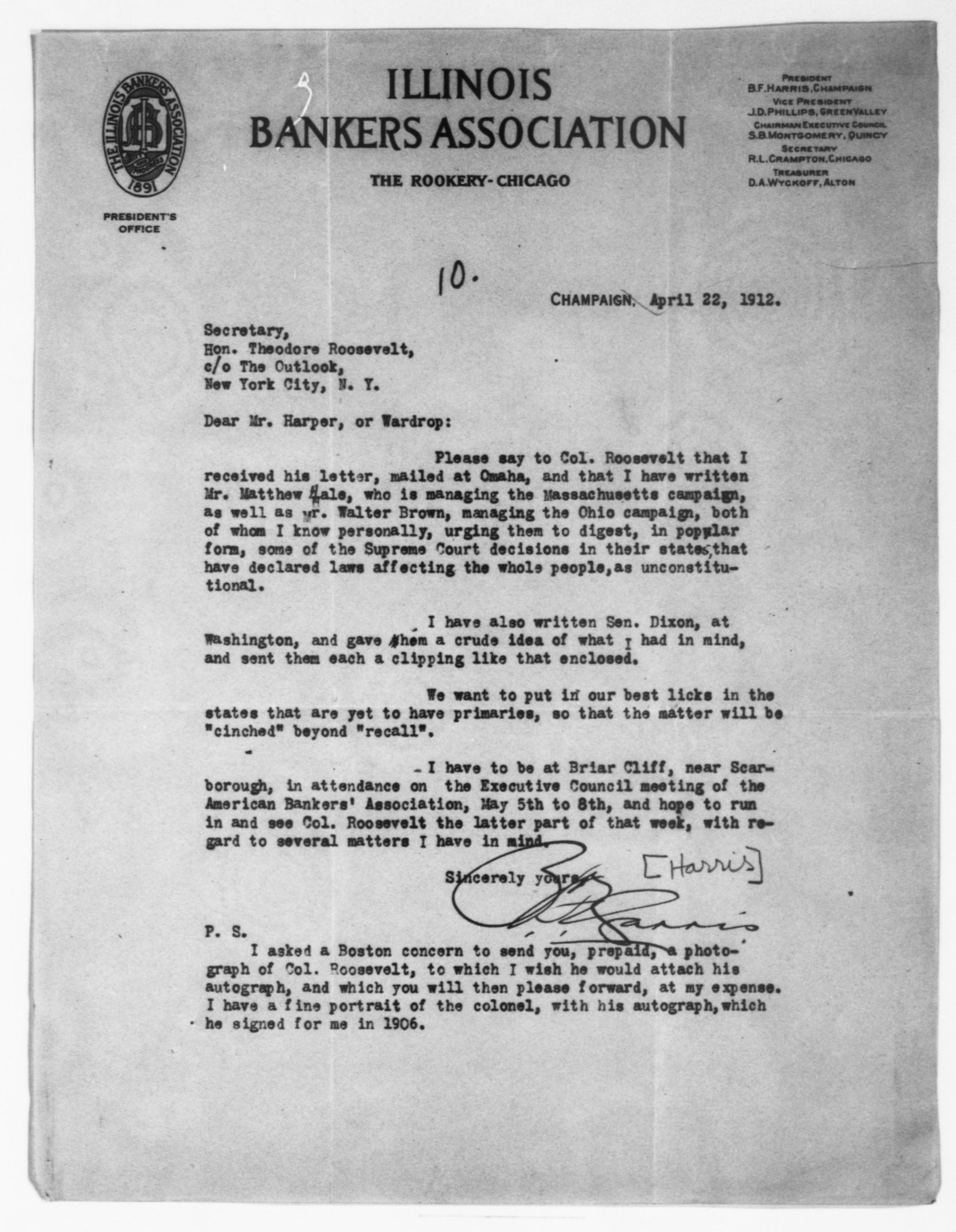 Scanned image of the current content page