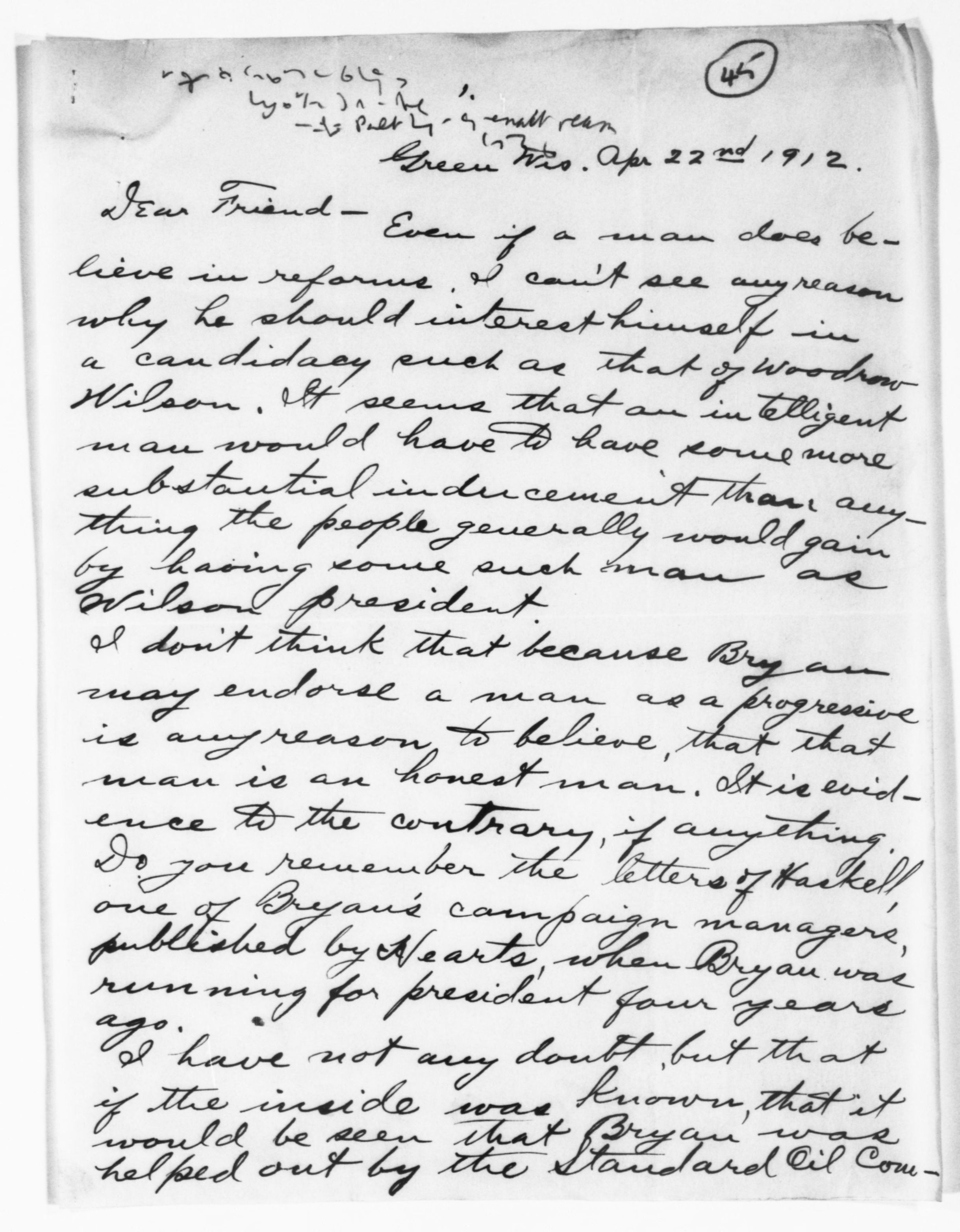 Scanned image of the current content page