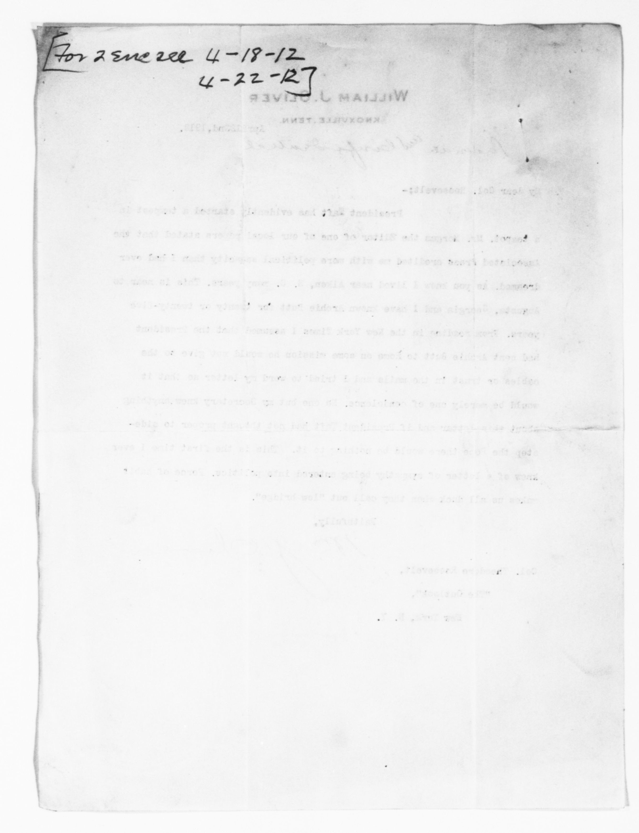 Scanned image of the current content page