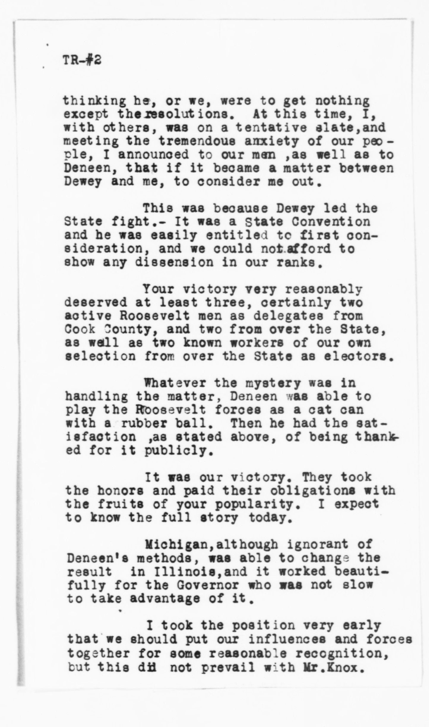 Scanned image of the current content page