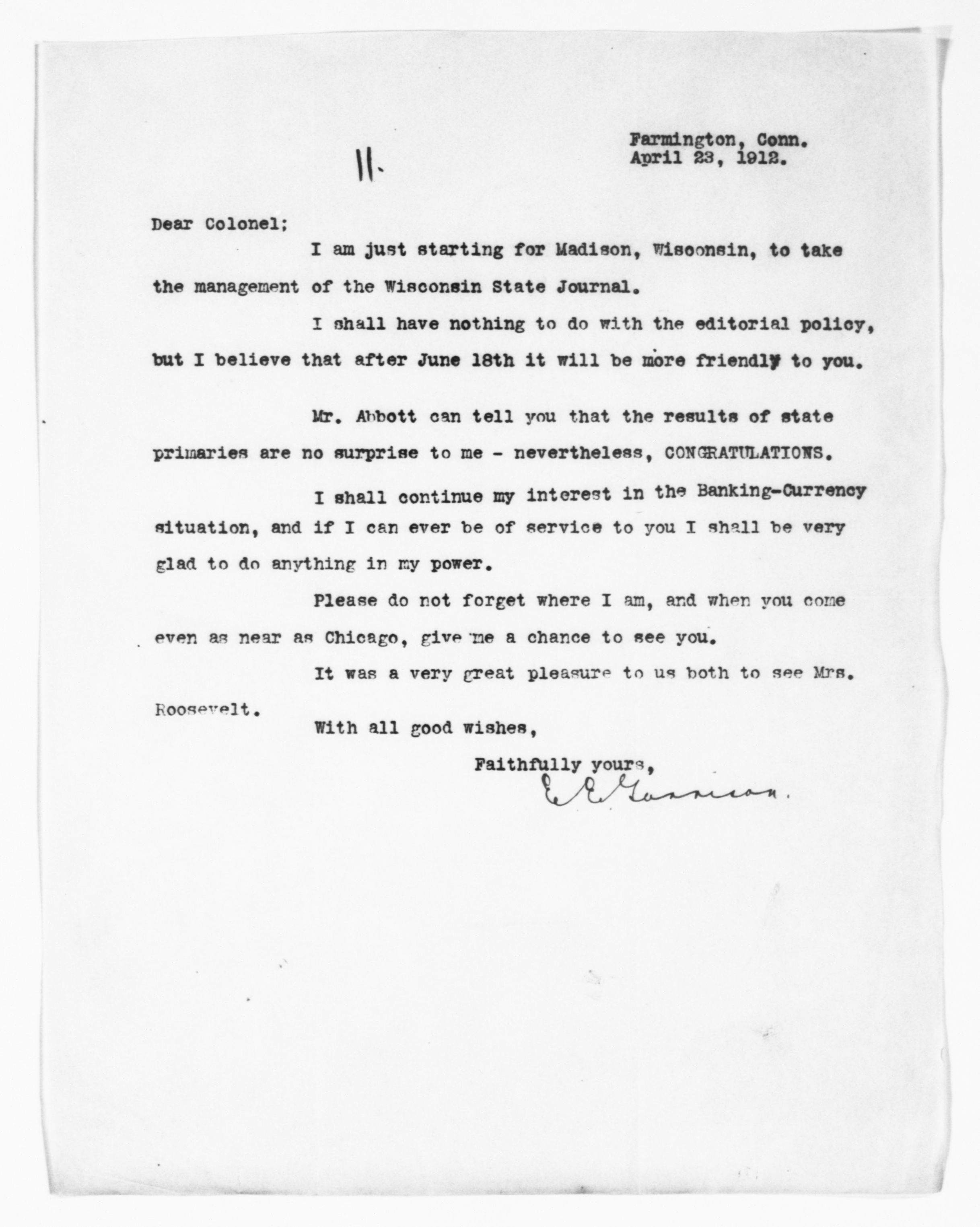 Scanned image of the current content page