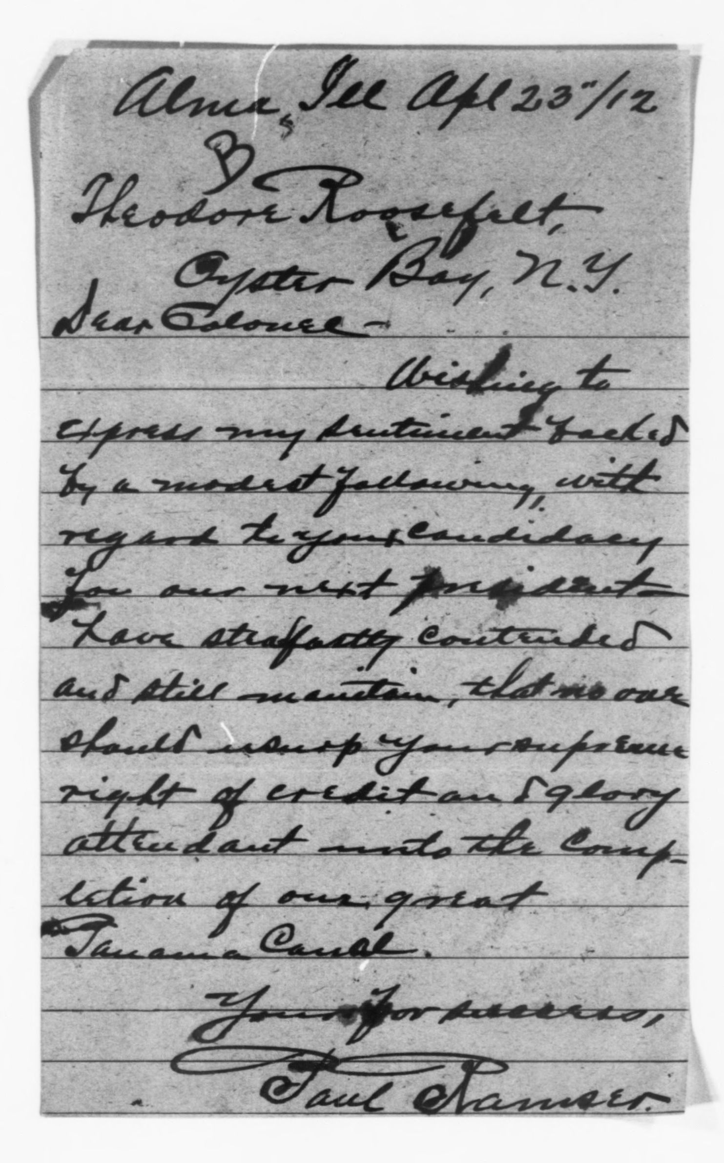 Scanned image of the current content page