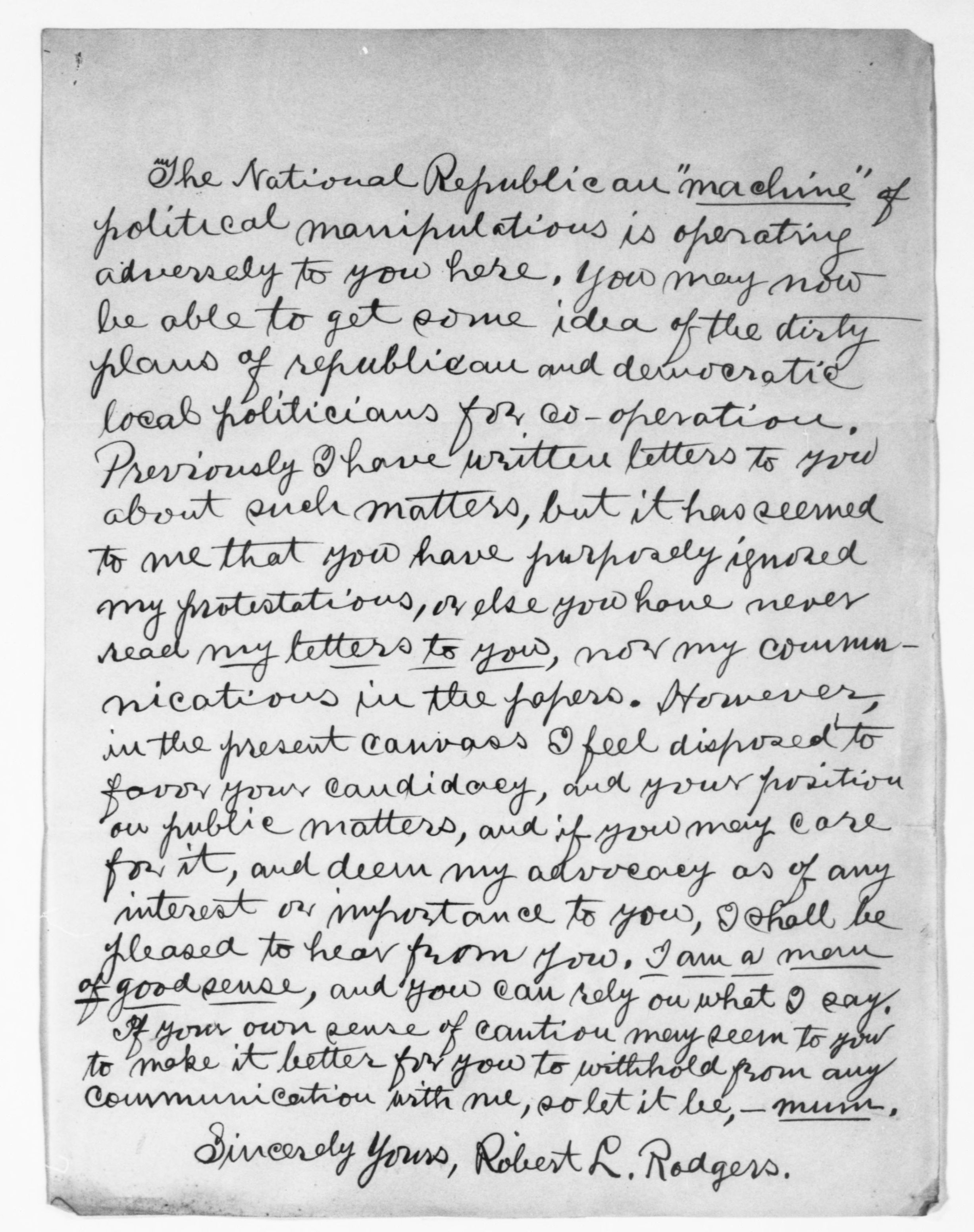 Scanned image of the current content page