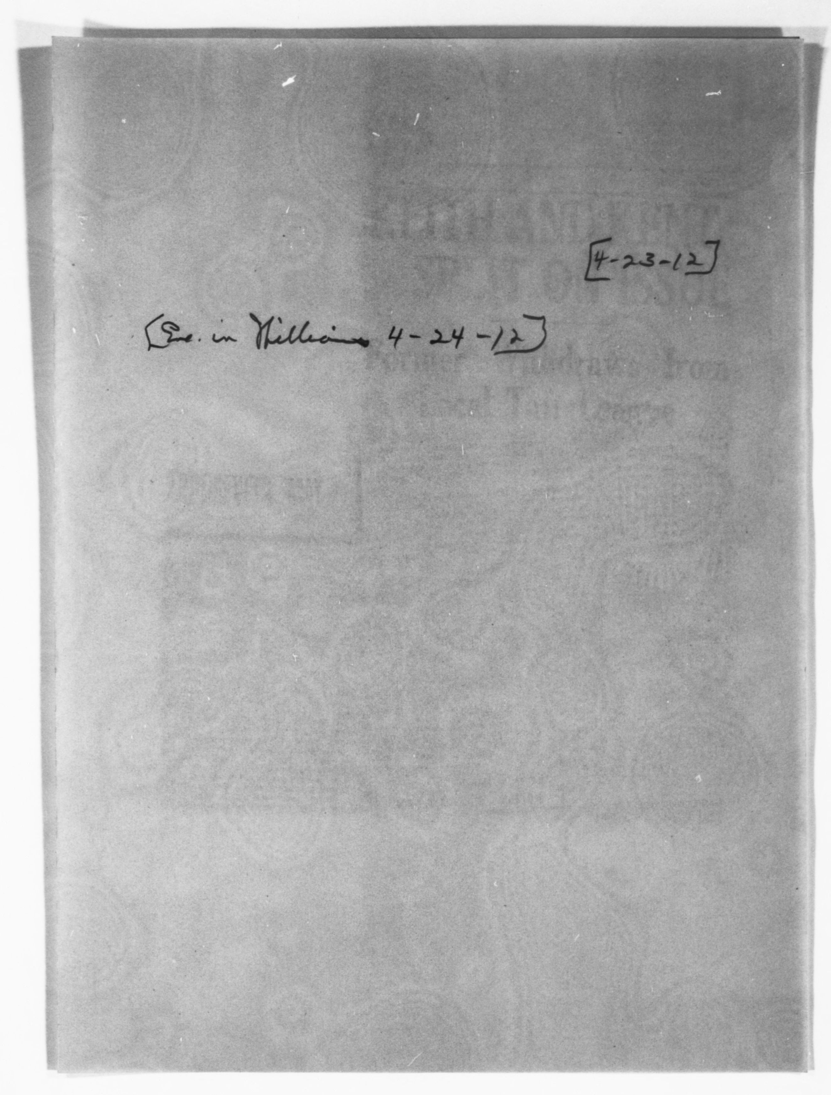 Scanned image of the current content page