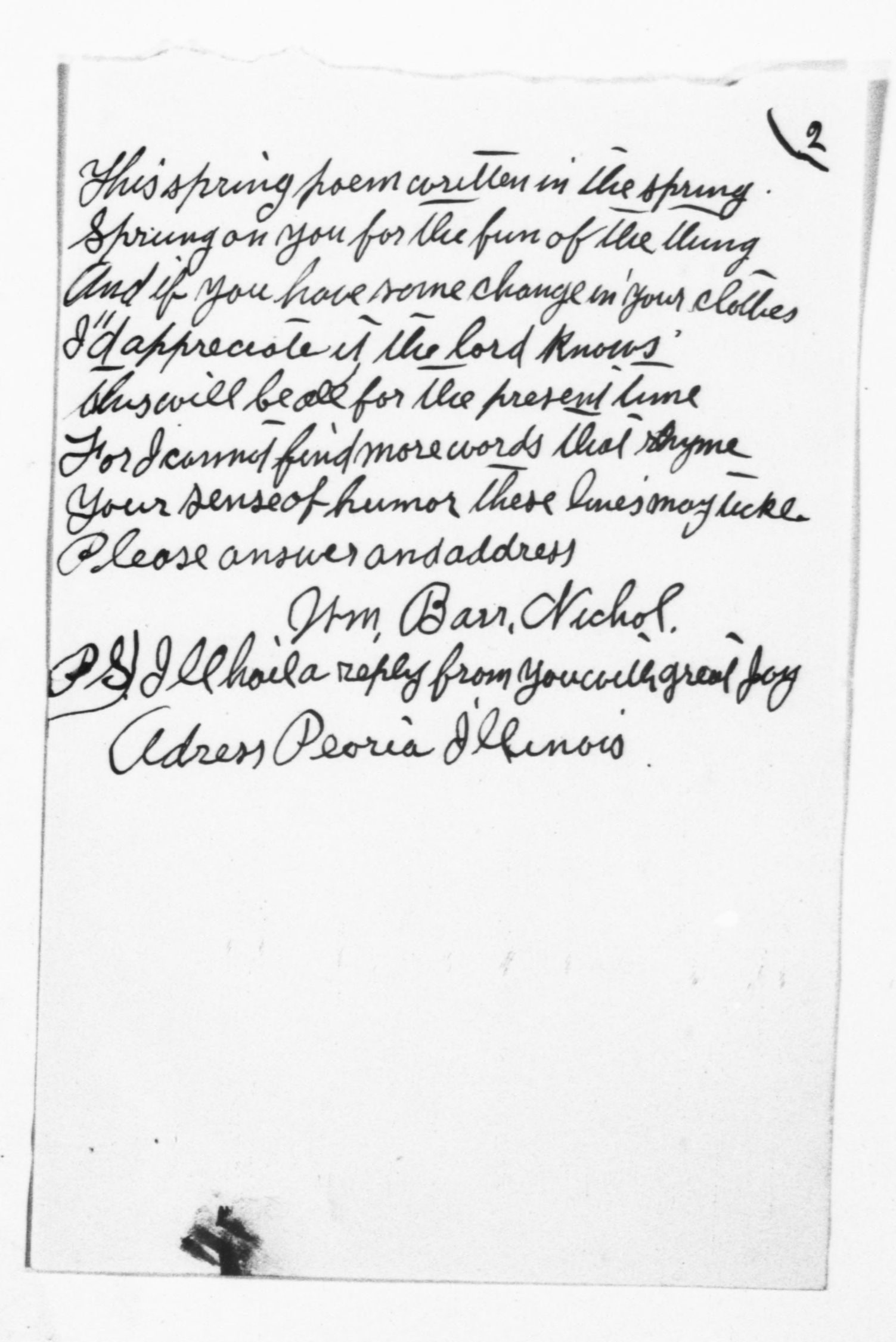 Scanned image of the current content page