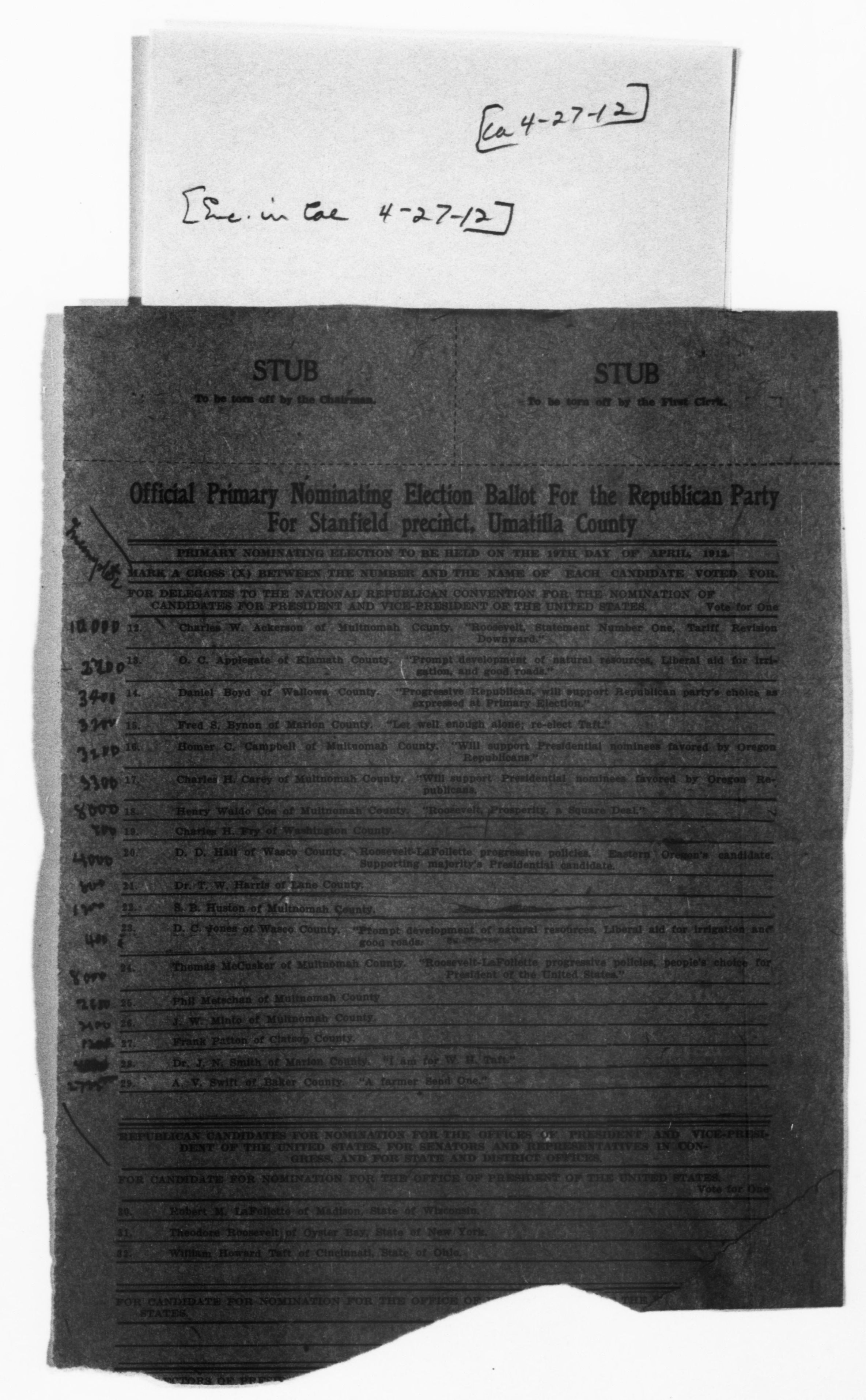 Scanned image of the current content page