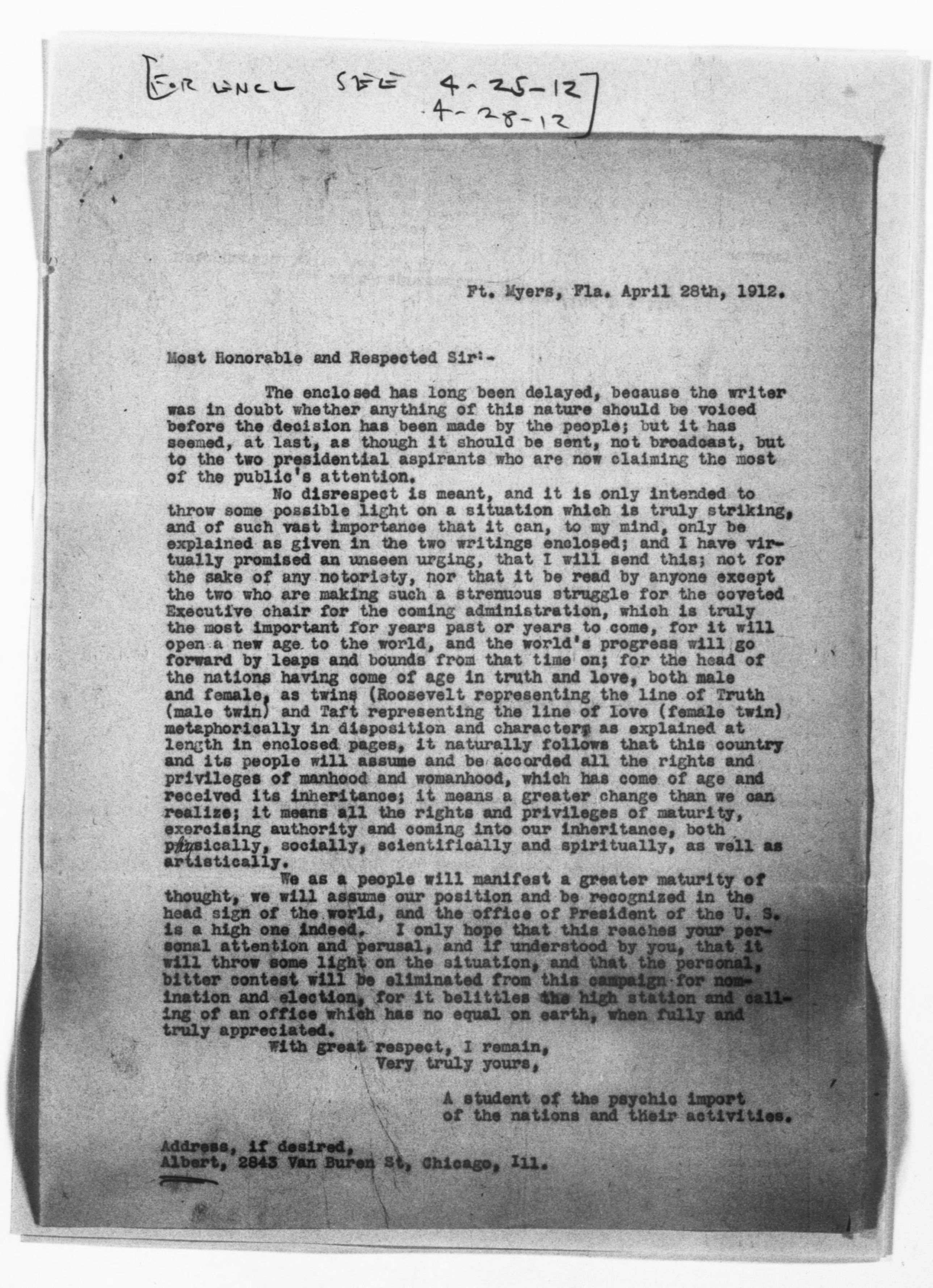 Scanned image of the current content page