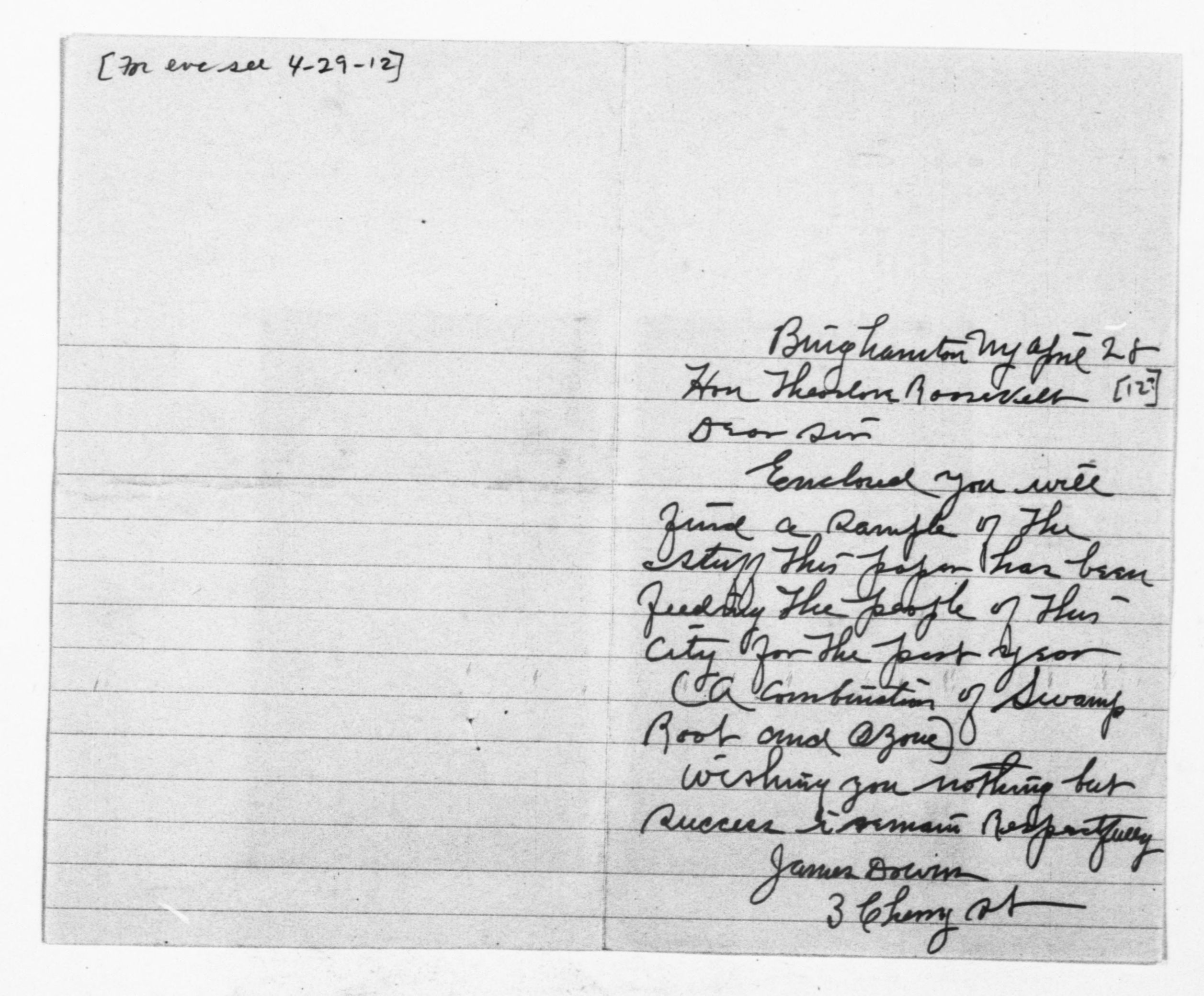 Scanned image of the current content page