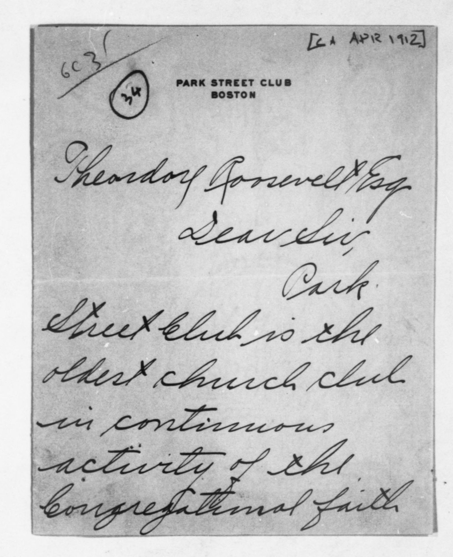 Scanned image of the current content page