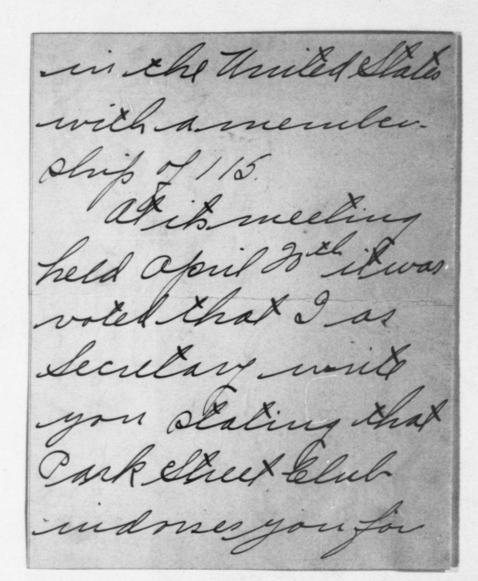 Scanned image of the current content page