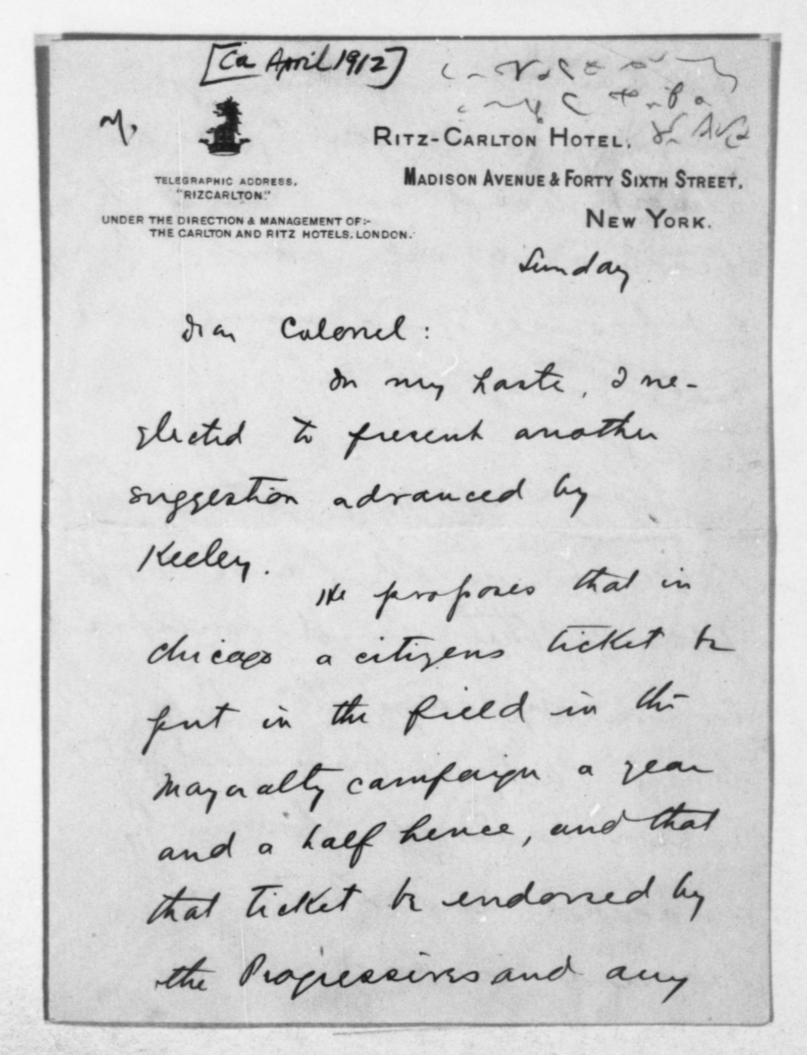 Scanned image of the current content page