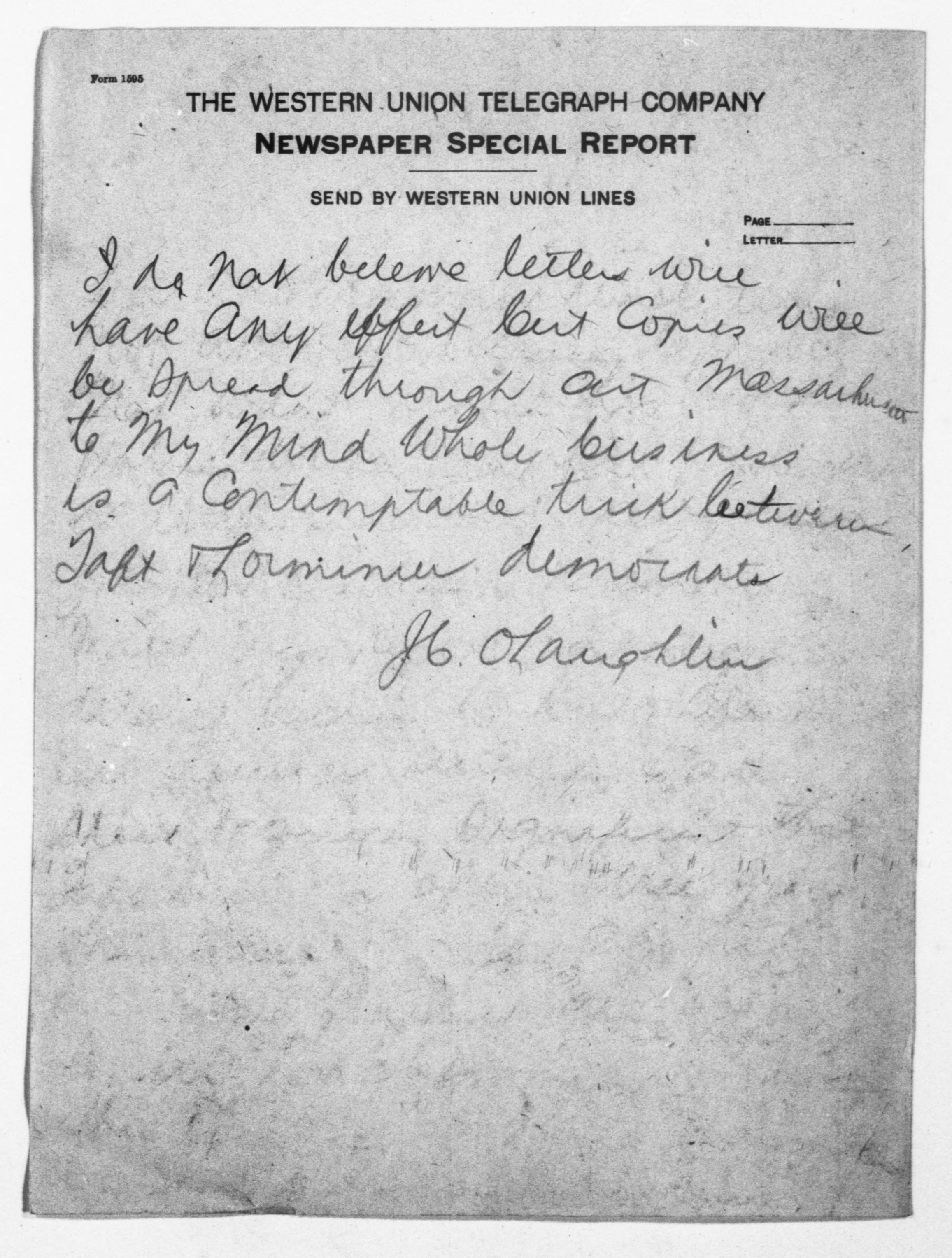 Scanned image of the current content page