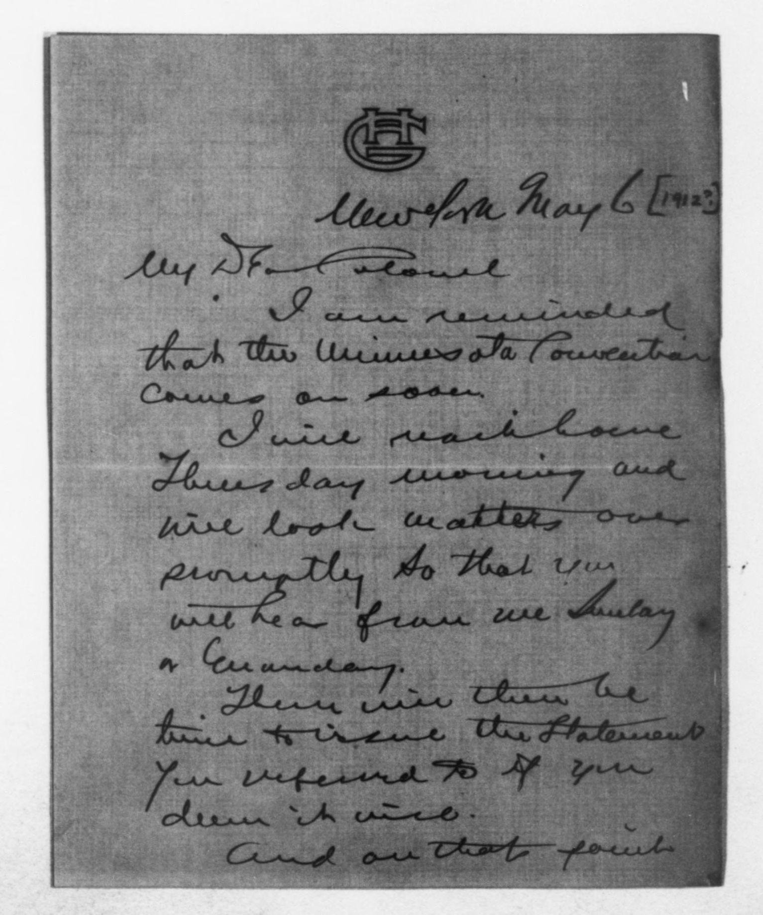 Scanned image of the current content page