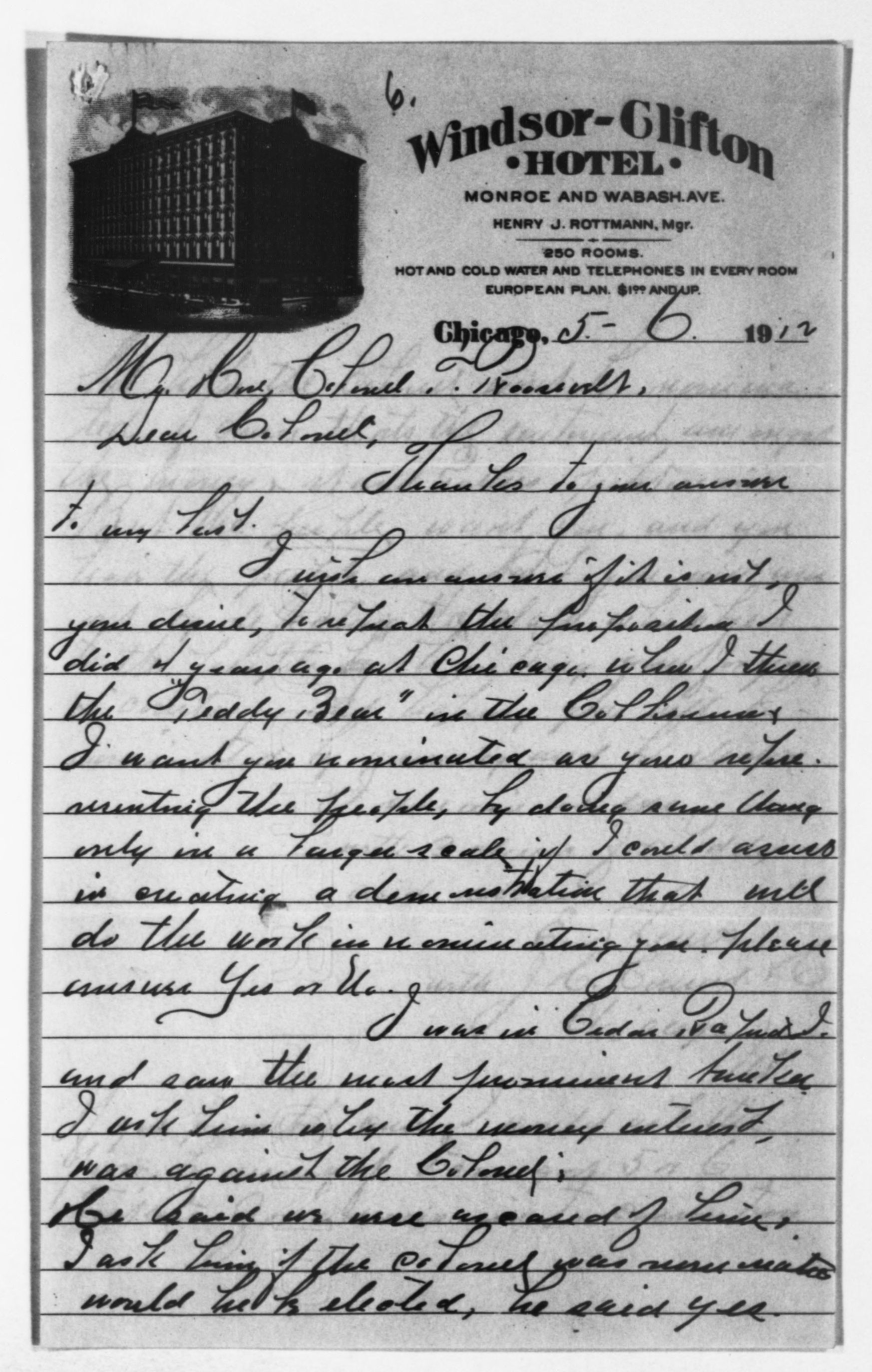 Scanned image of the current content page