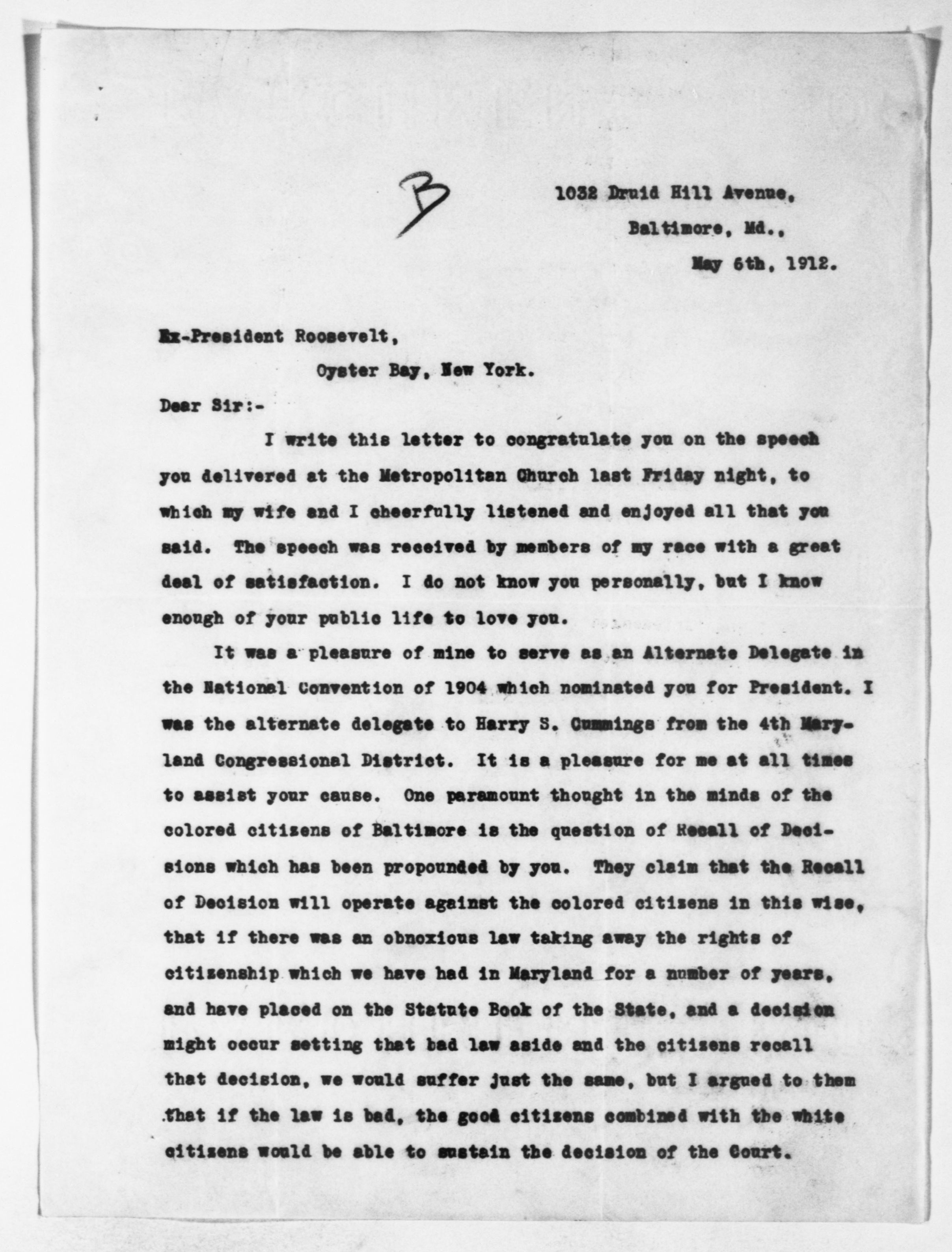 Scanned image of the current content page