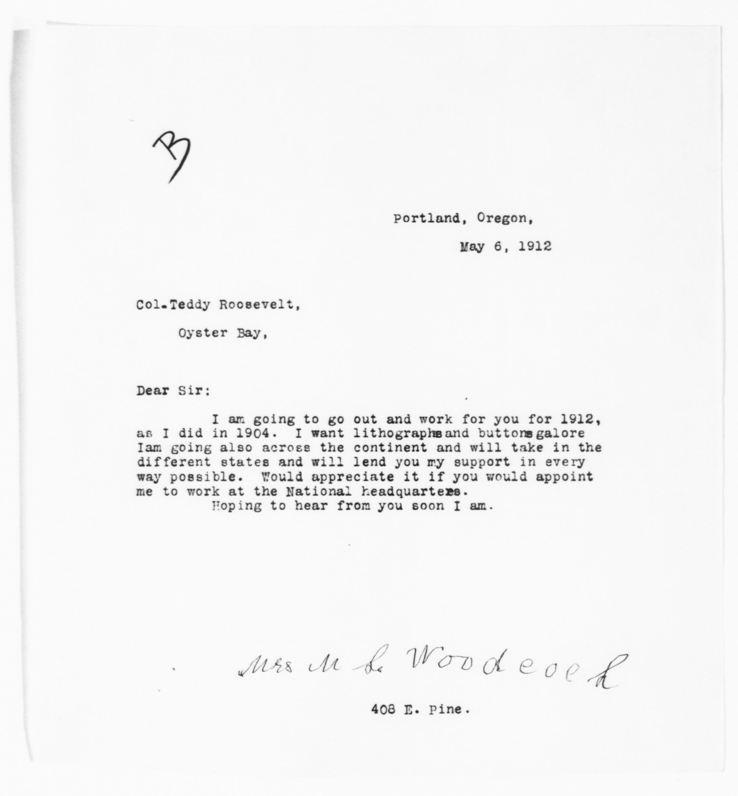 Scanned image of the current content page