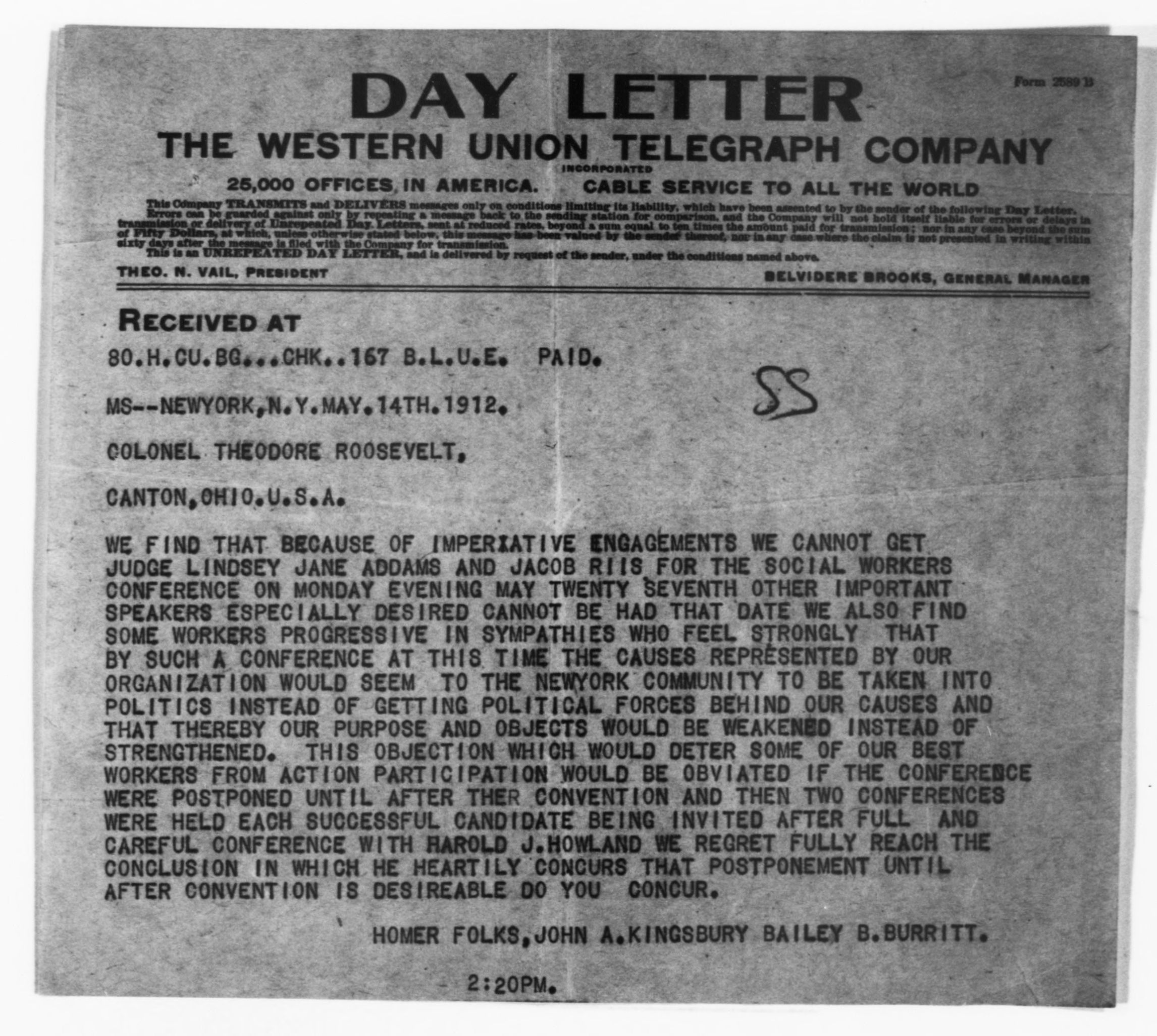 Scanned image of the current content page