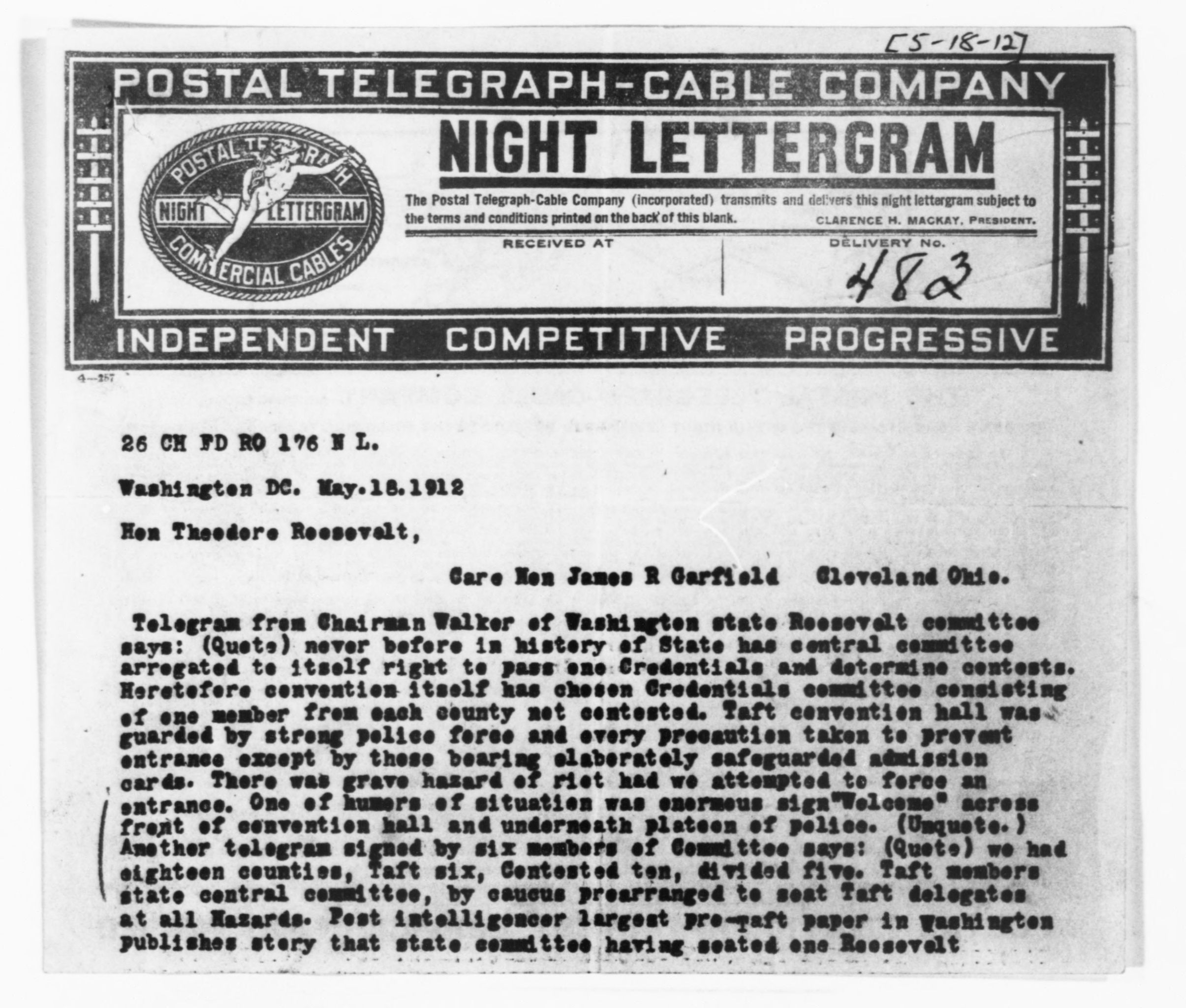 Scanned image of the current content page