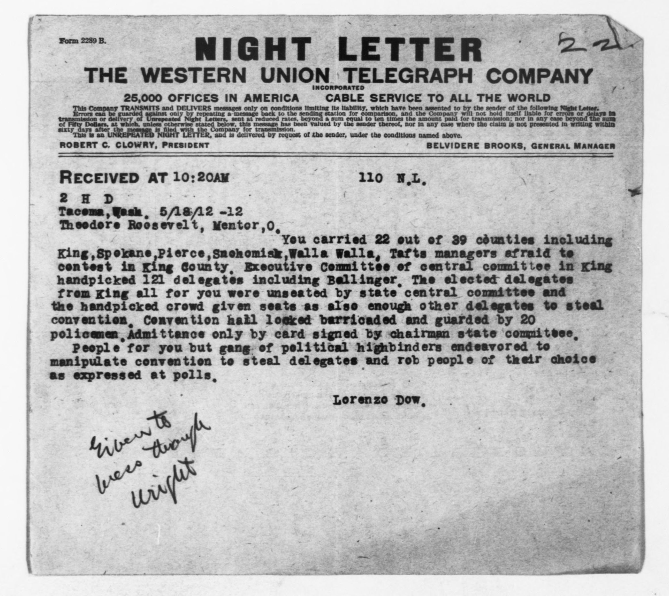 Scanned image of the current content page