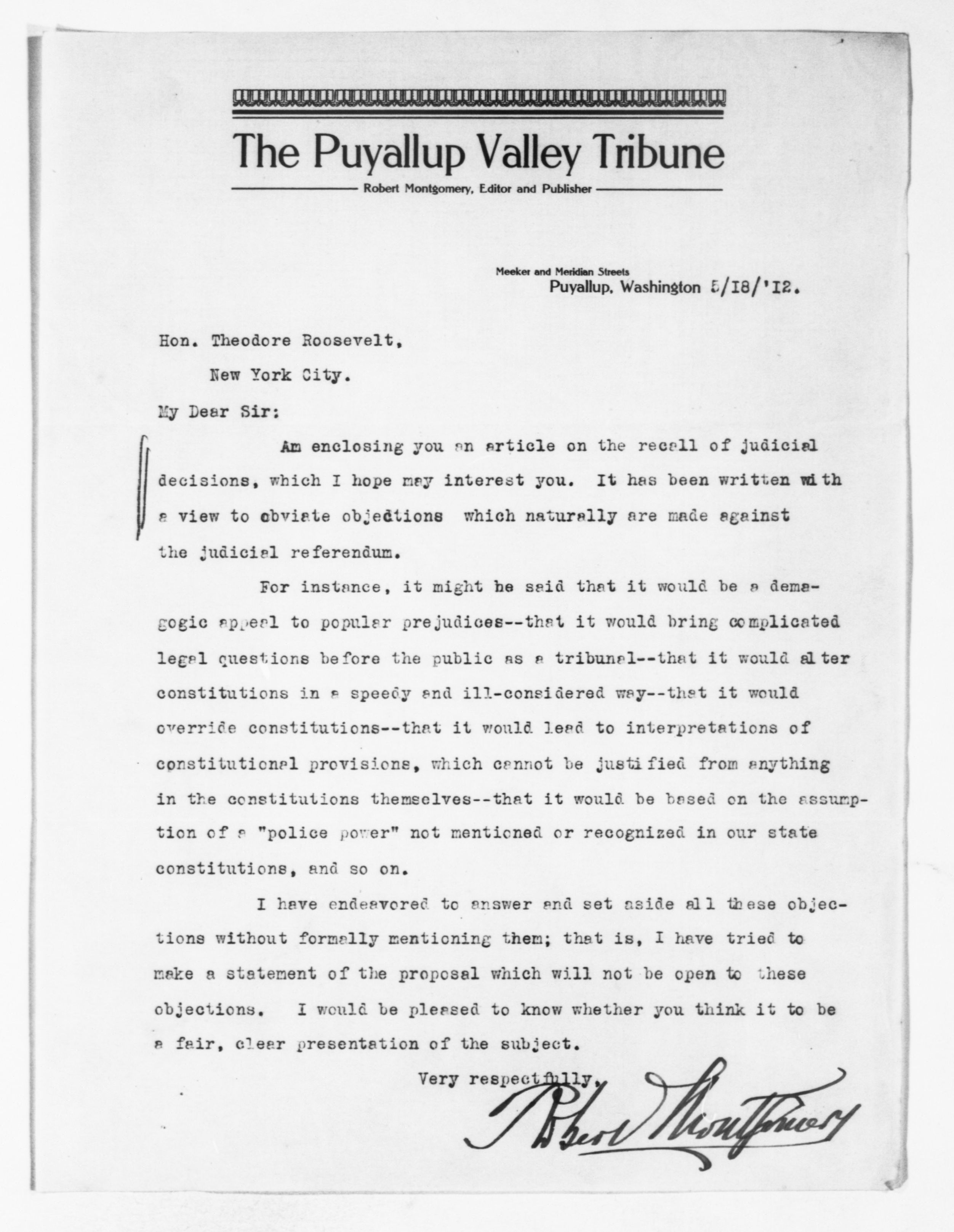 Scanned image of the current content page