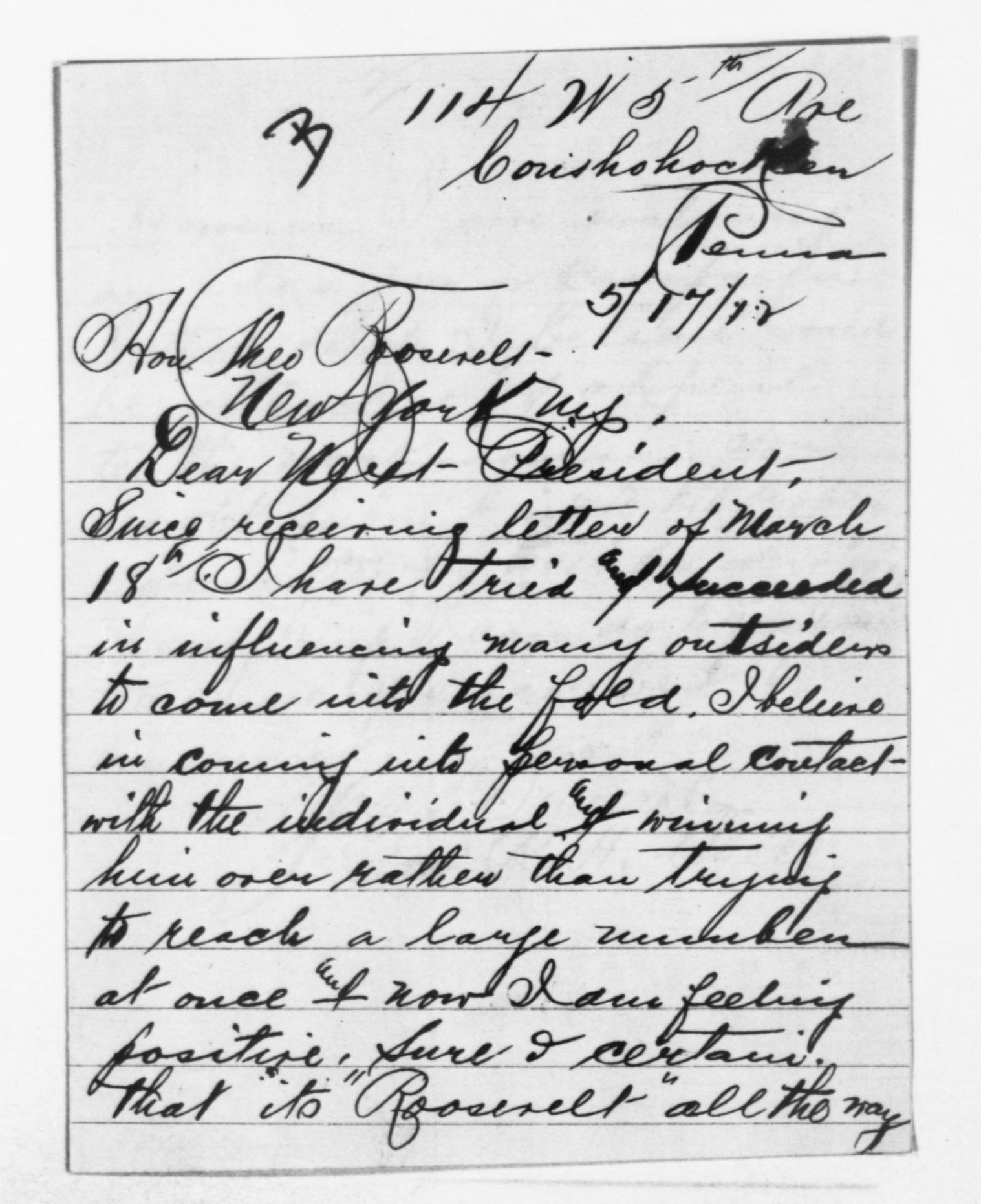 Scanned image of the current content page