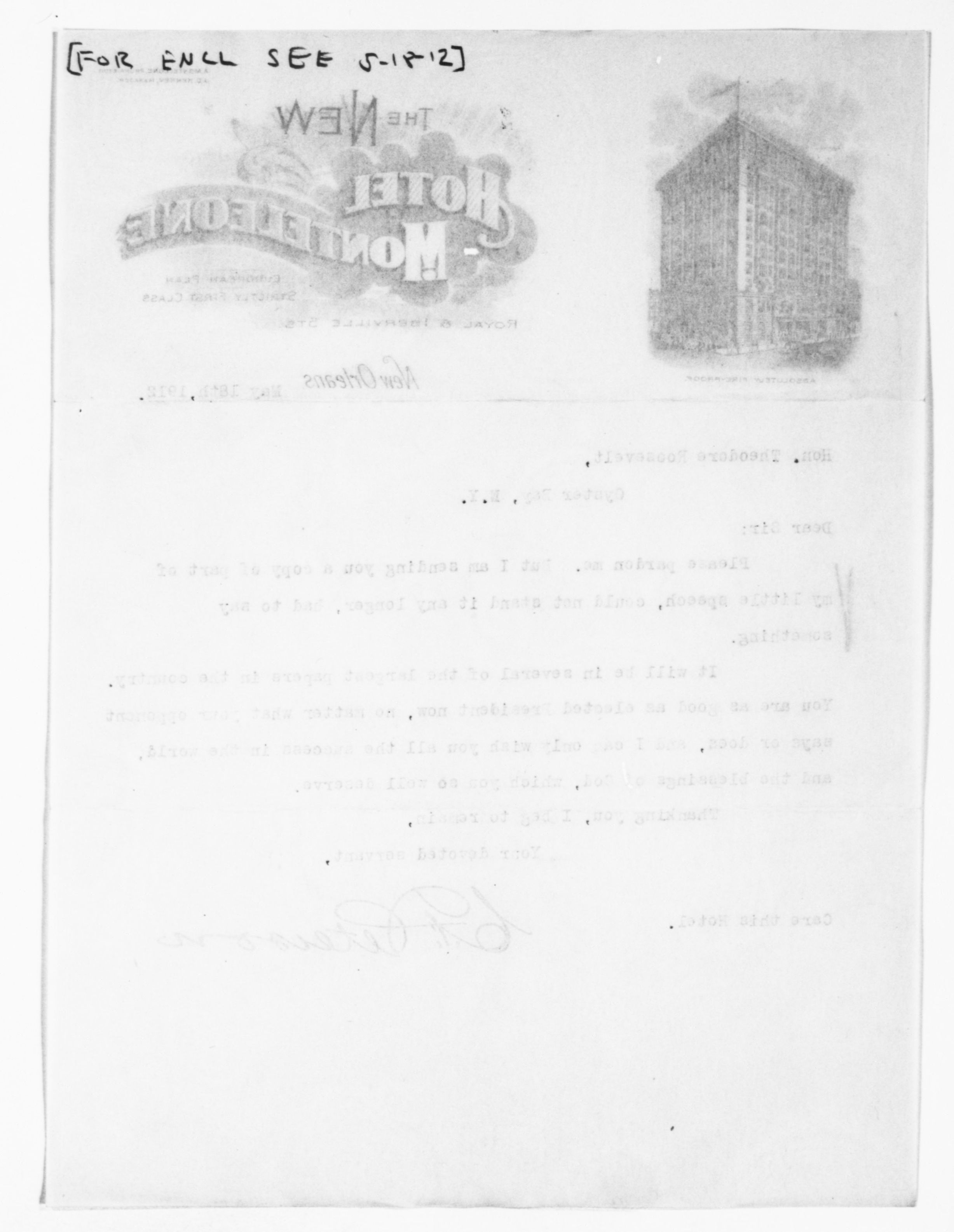 Scanned image of the current content page