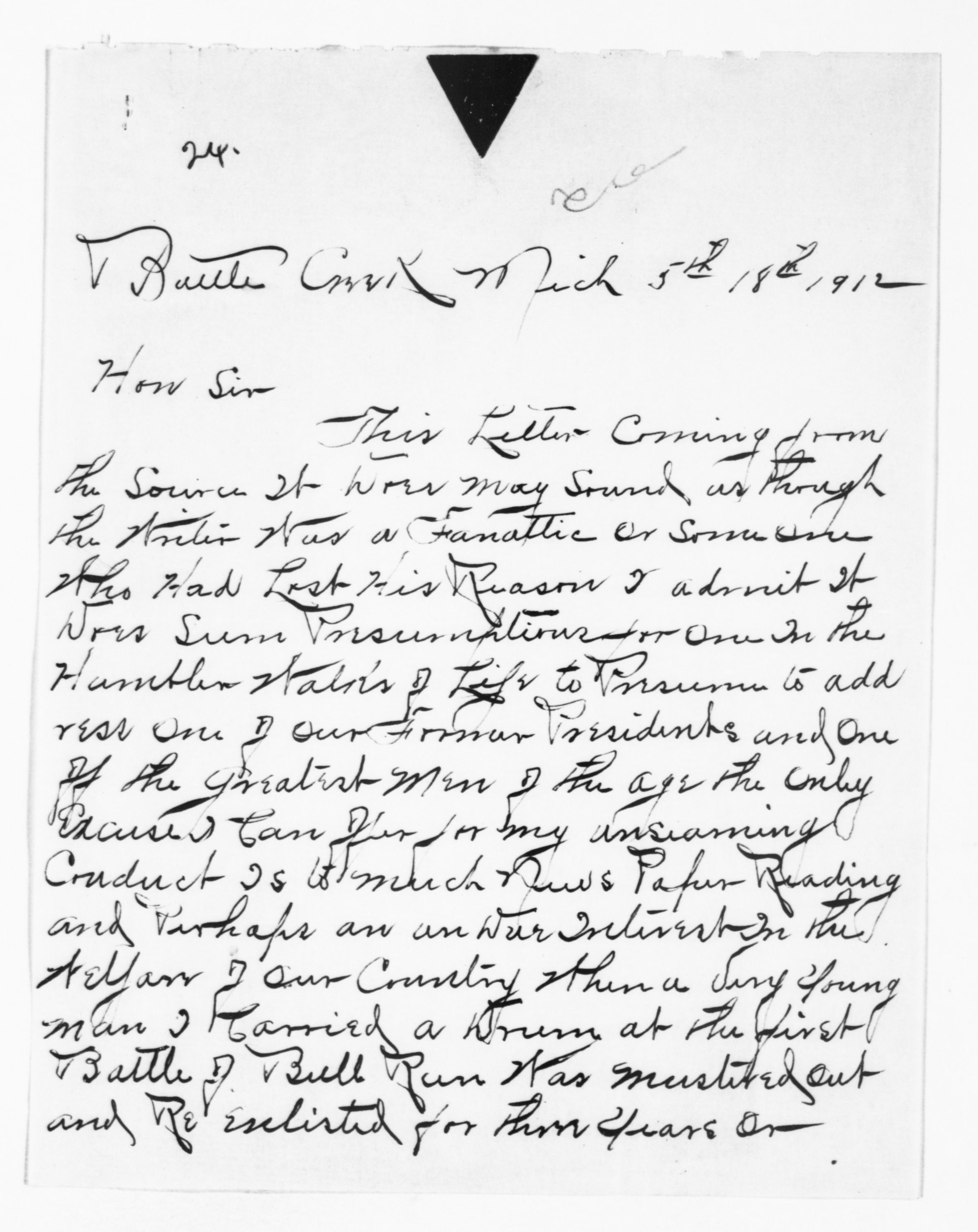 Scanned image of the current content page