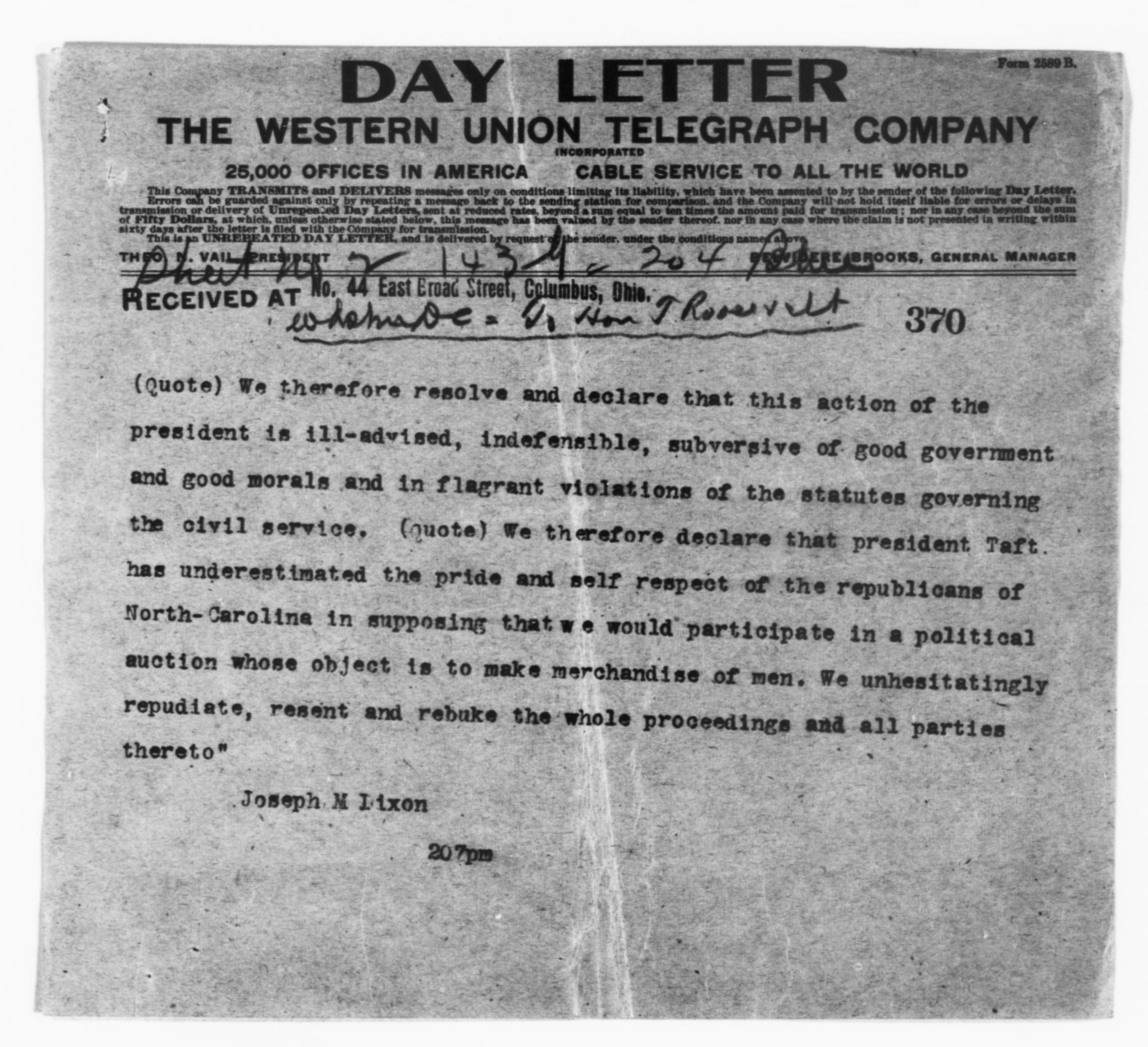 Scanned image of the current content page