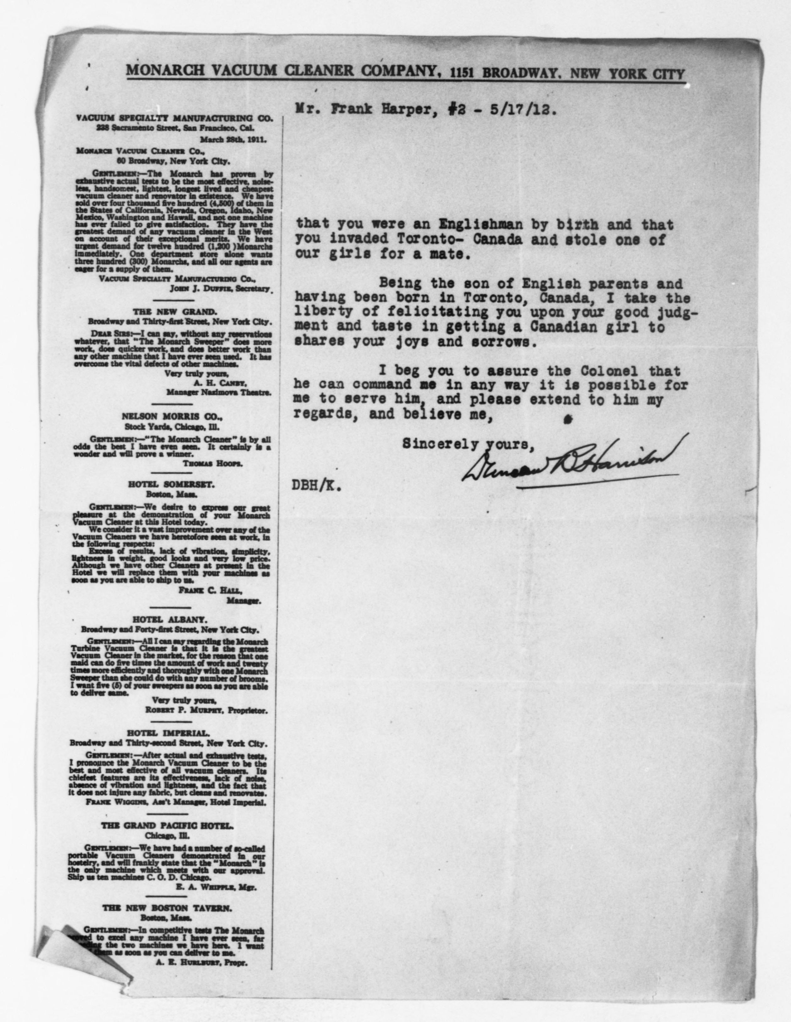 Scanned image of the current content page